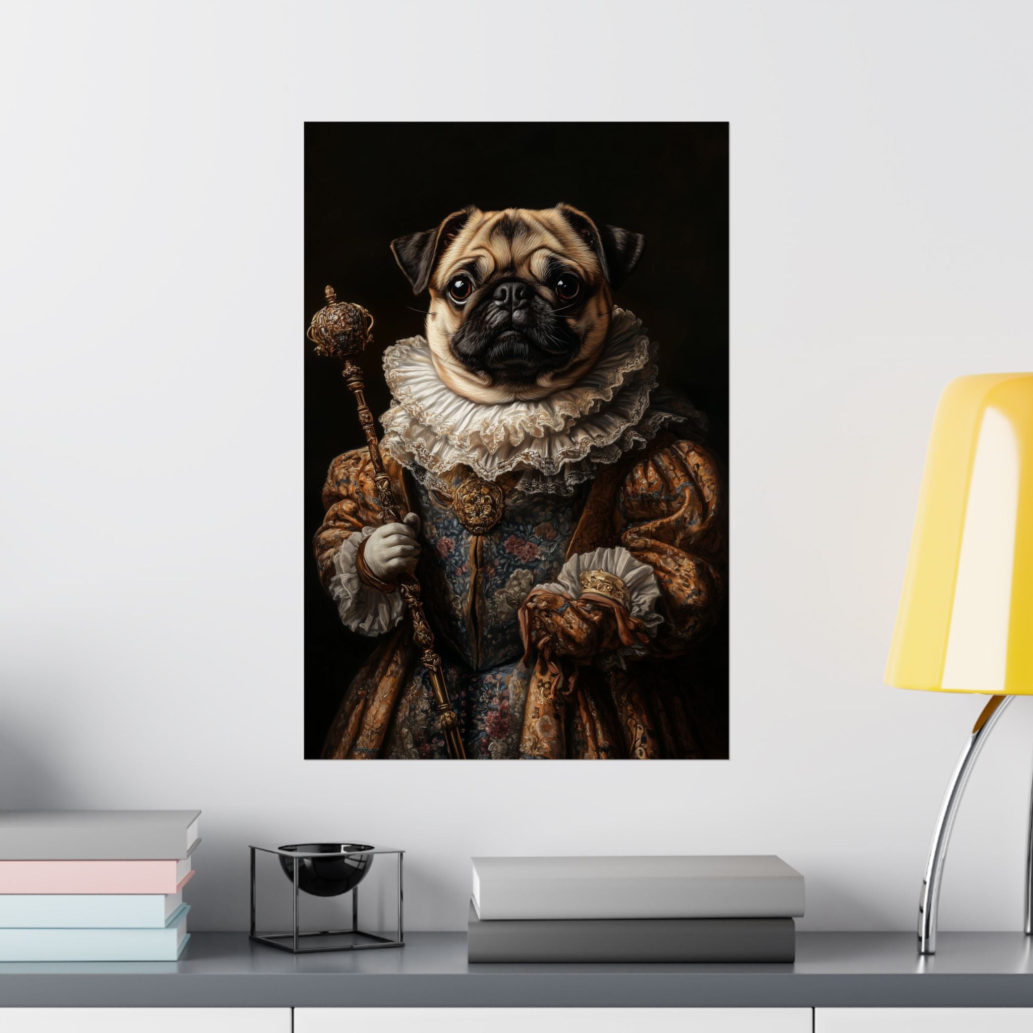 Renaissance Pug Poster