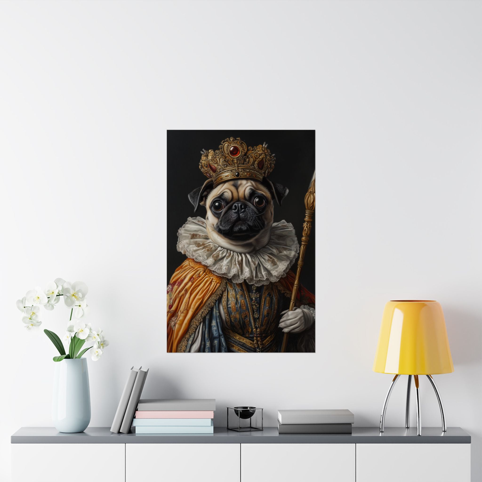 Renaissance Pug Poster