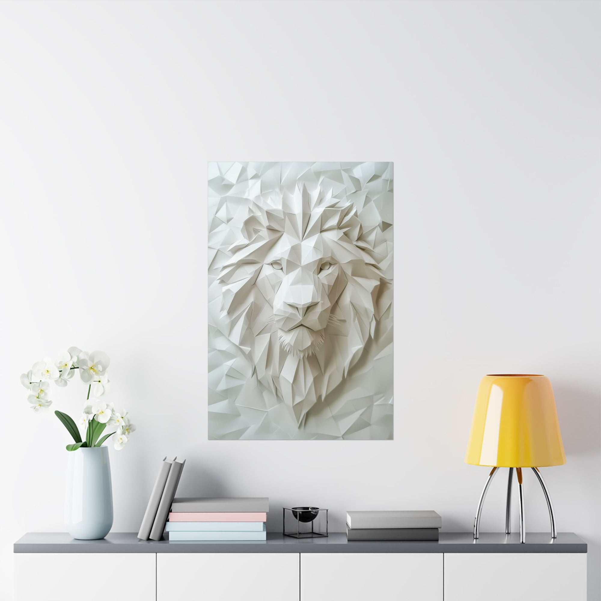 Folded Lion Poster