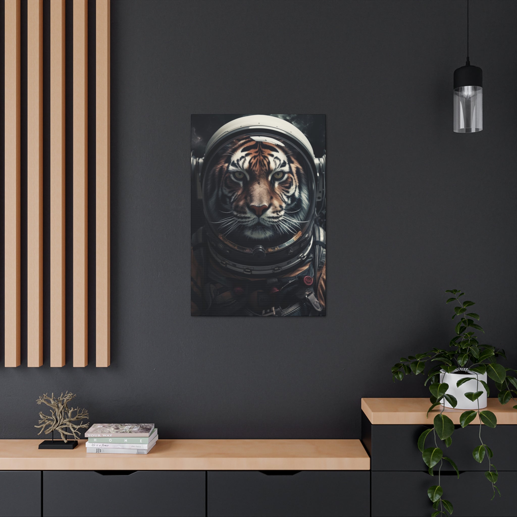 AstroTiger Canvas Wall Art - SynthFrame