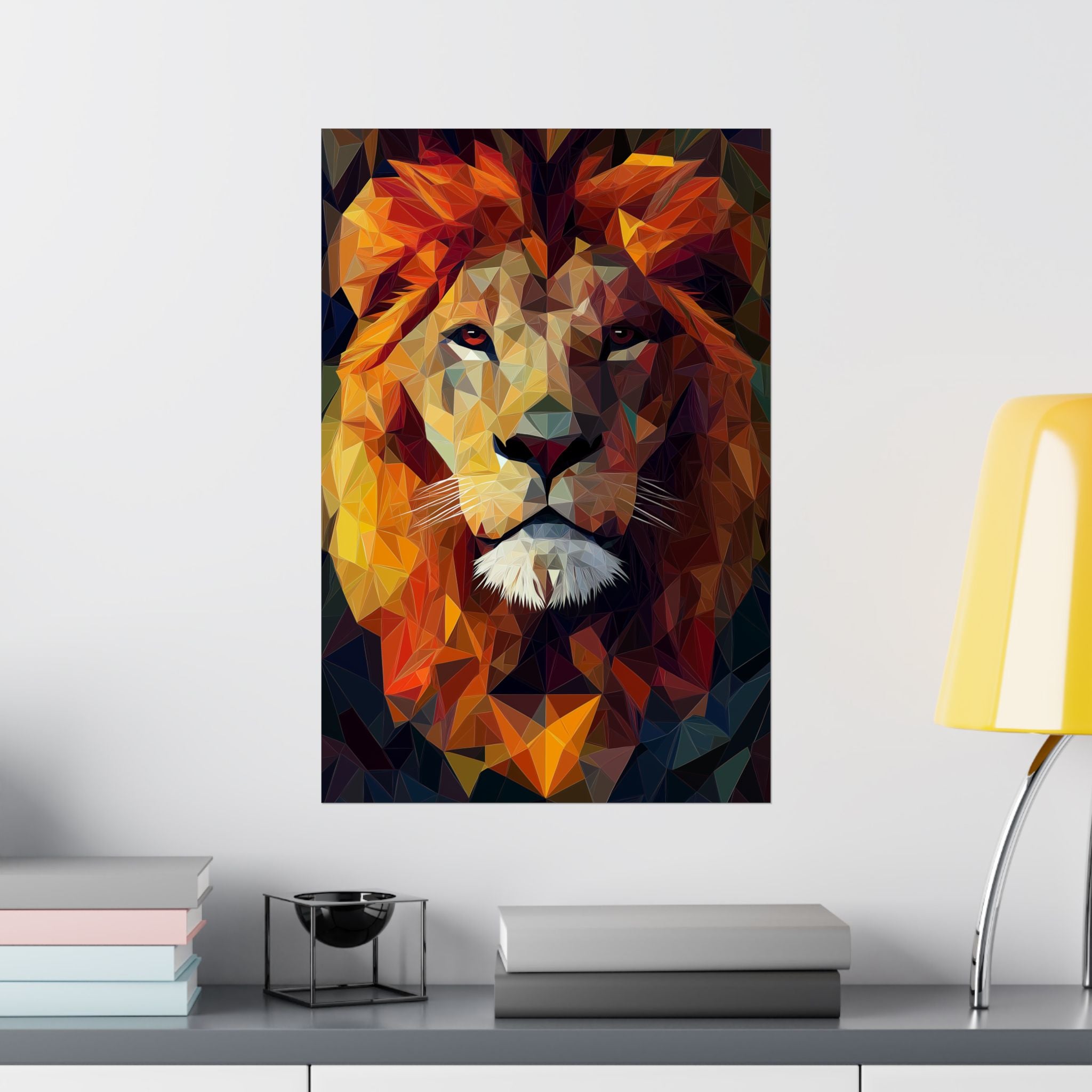 Crystalline Lion Poster