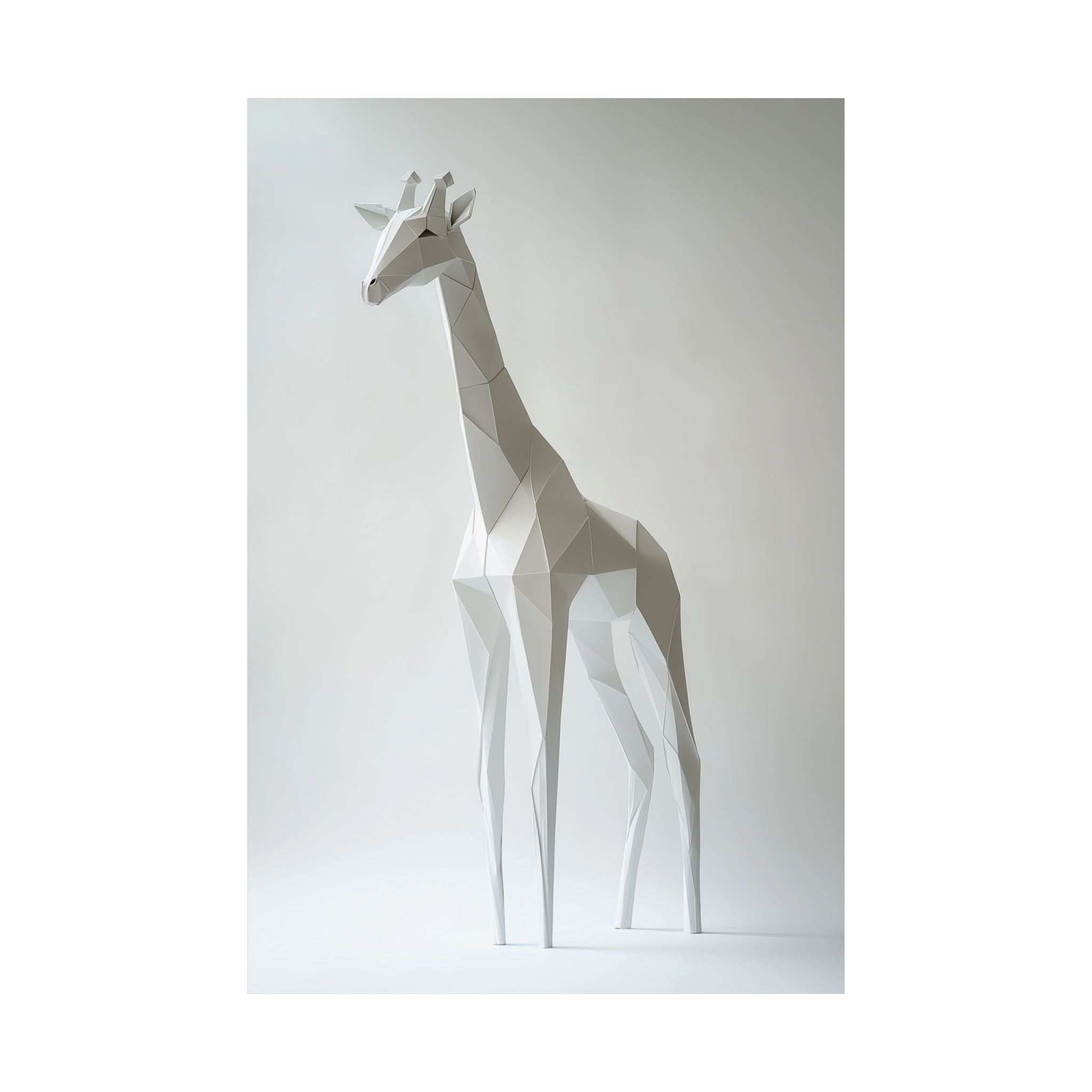 Folded Giraffe Poster