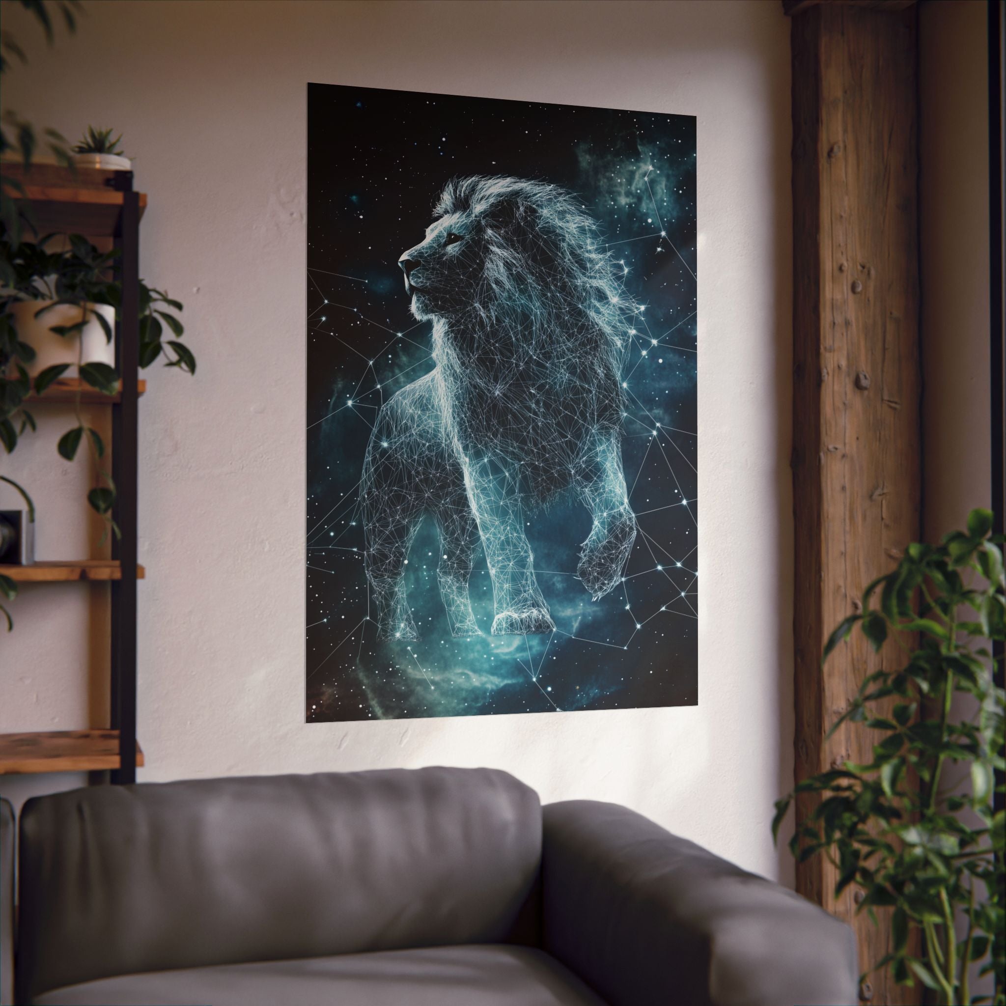 Constellation Lion Poster