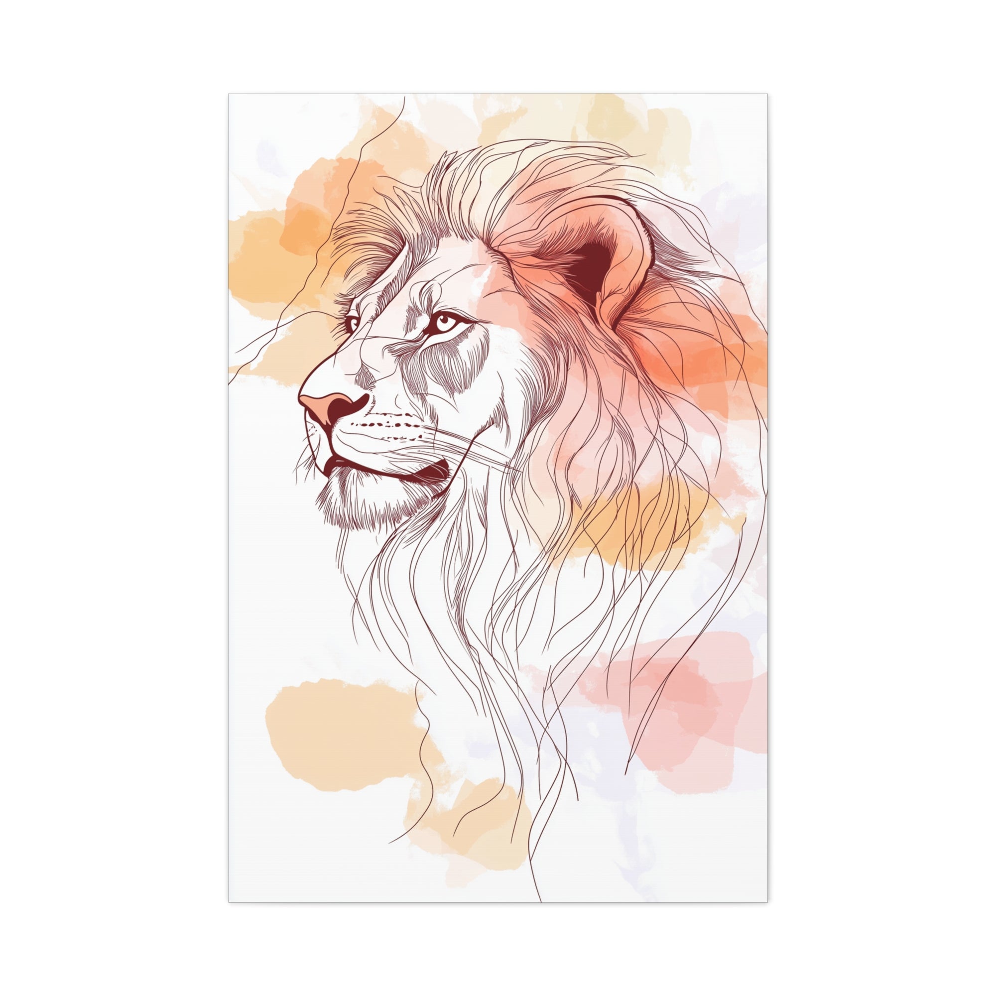 Essence of Lion Canvas Wall Art - SynthFrame