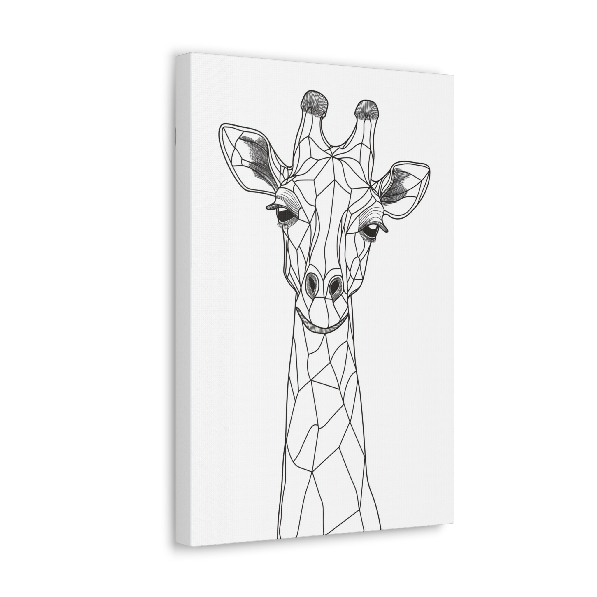 Essence of Giraffe Canvas Wall Art - SynthFrame