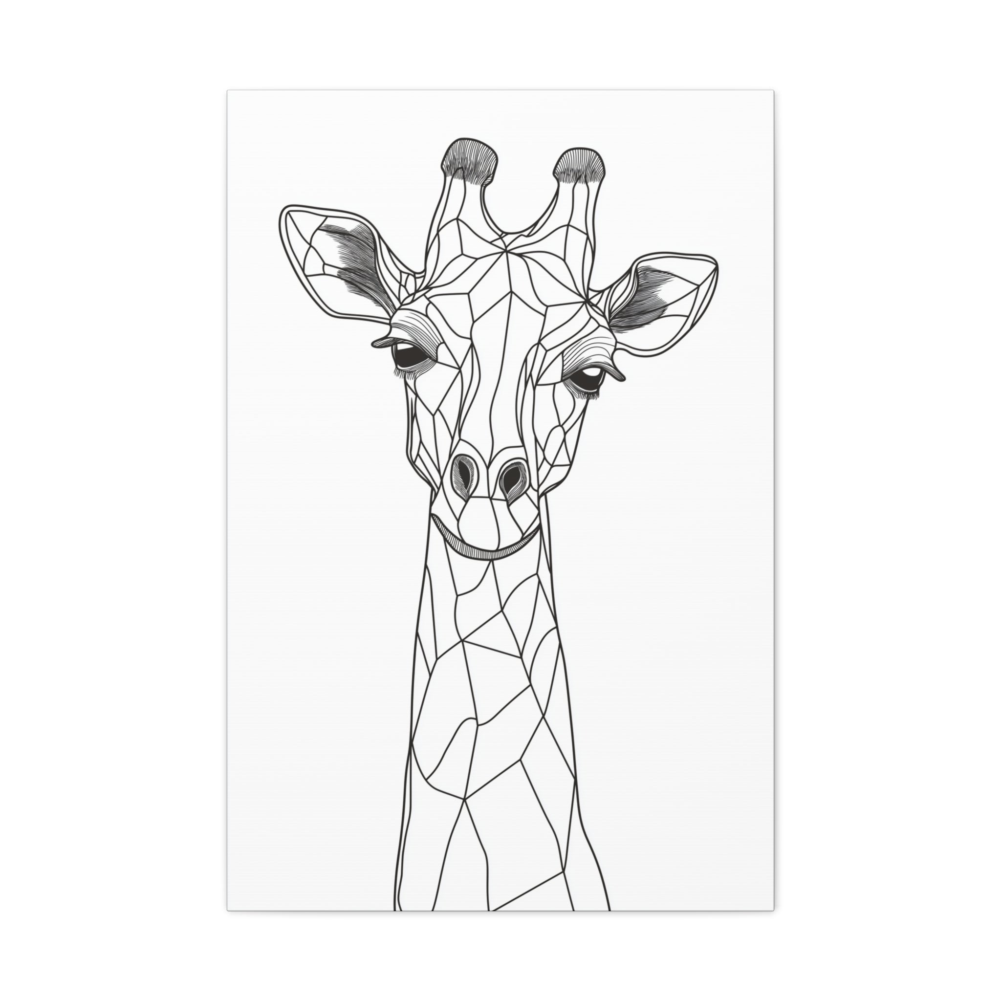 Essence of Giraffe Canvas Wall Art - SynthFrame