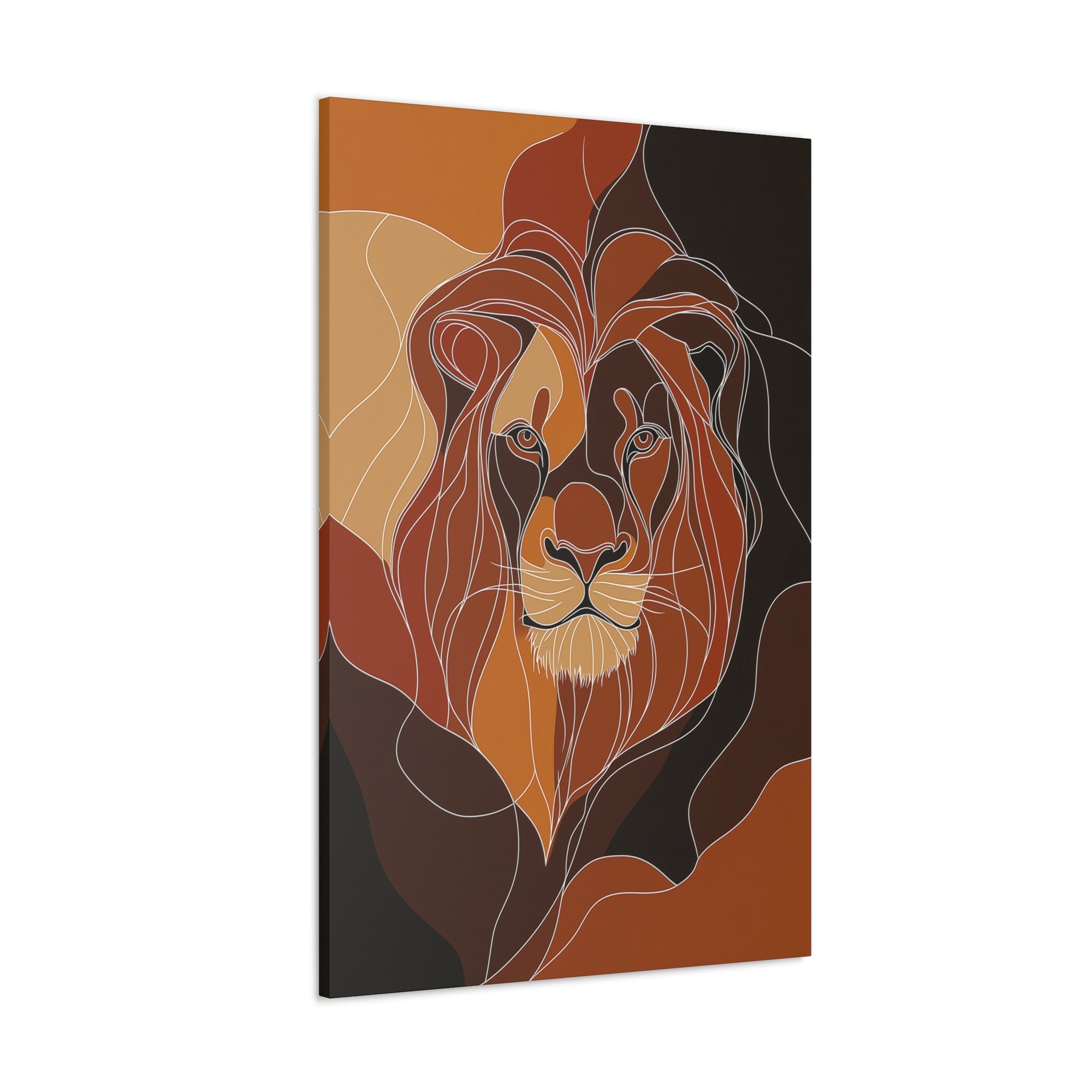 Essence of Lion Canvas Wall Art - SynthFrame