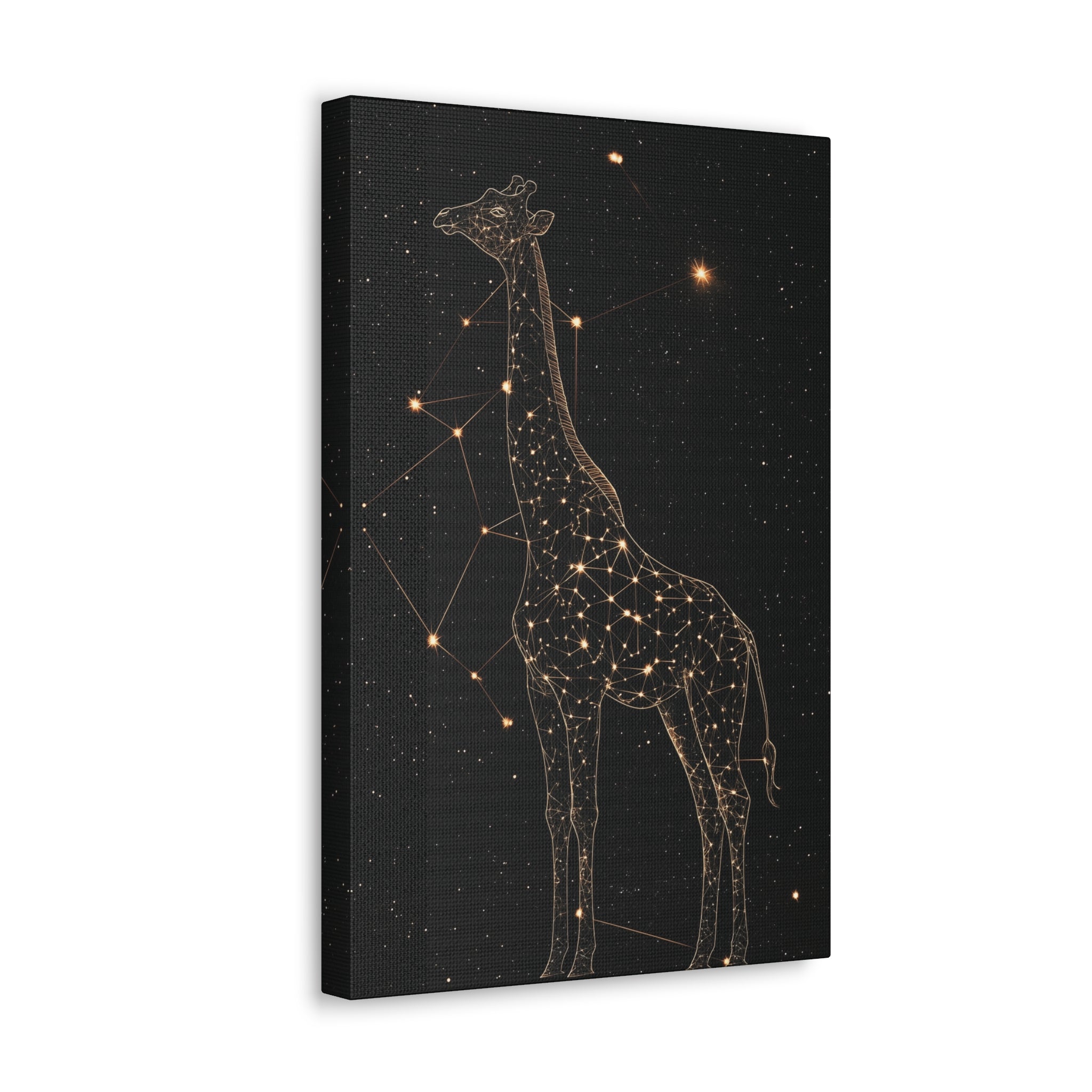 Constellation Giraffe Canvas Wall Art - SynthFrame