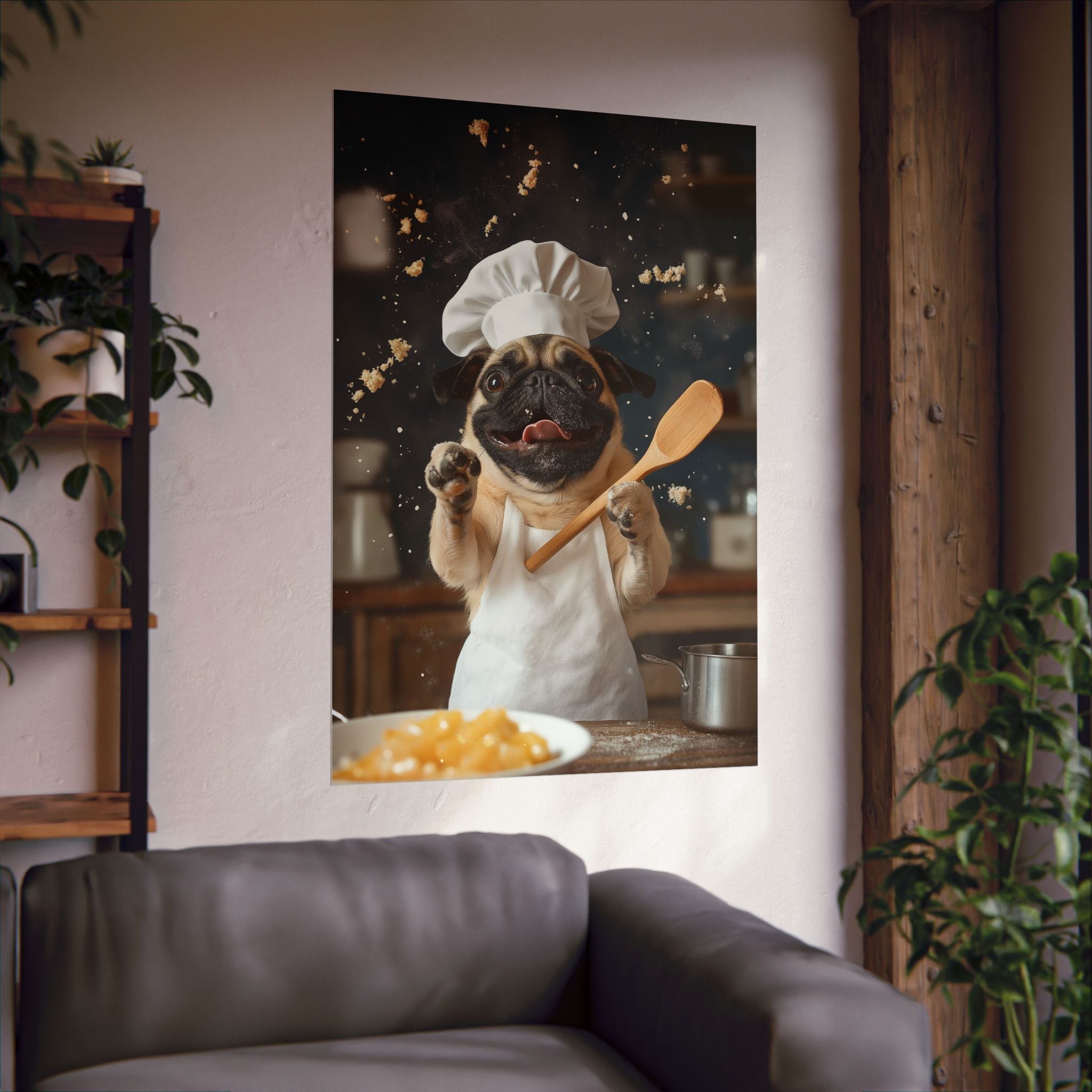 Chef Pug Poster