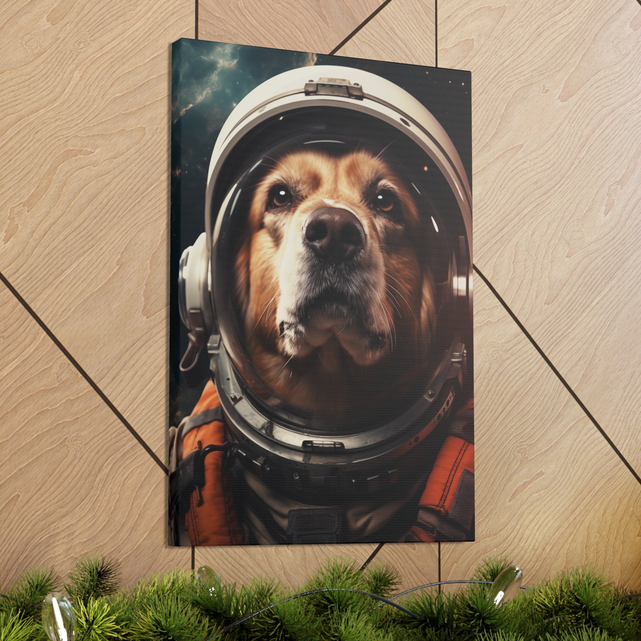 AstroDog 1 Canvas Wall Art - SynthFrame