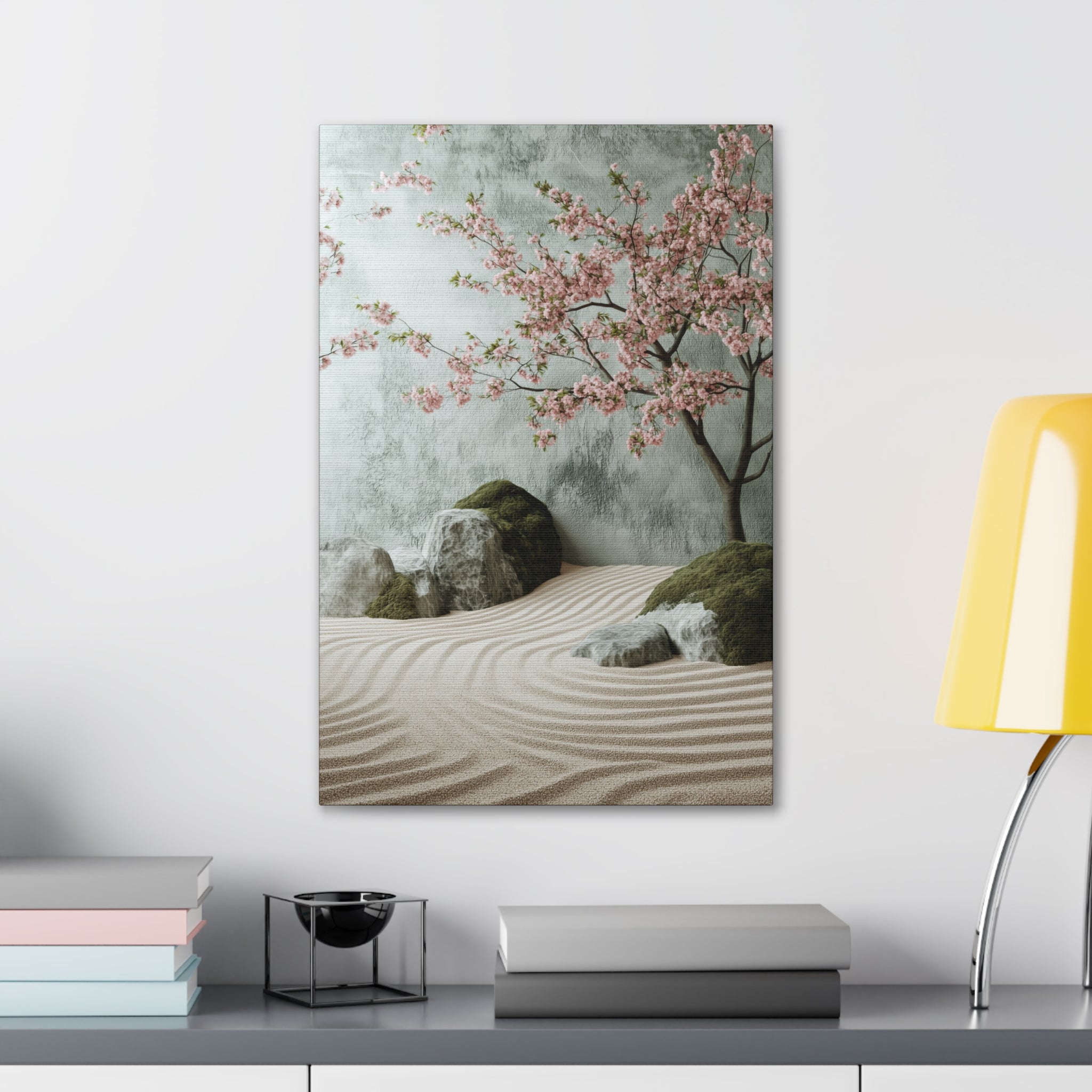 Zen Japanese Garden Canvas Wall Art - SynthFrame