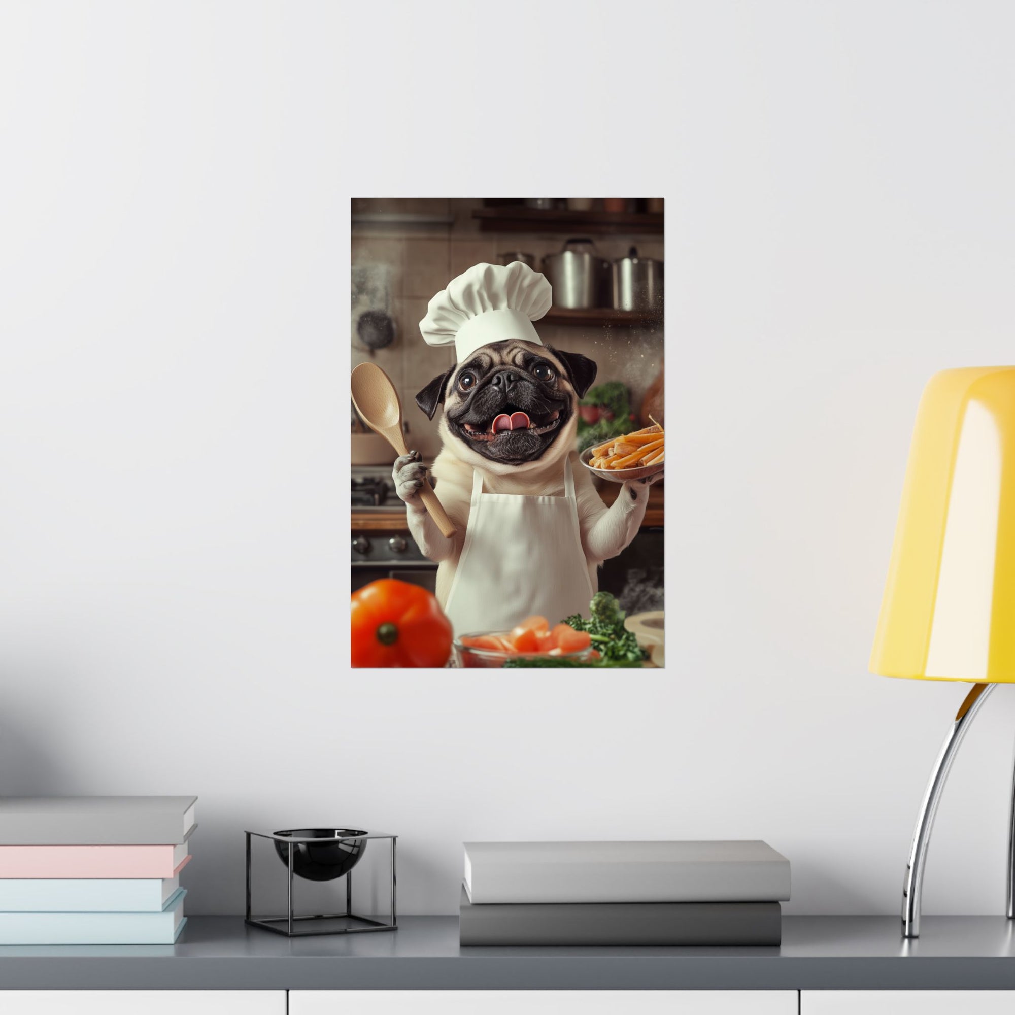 Chef Pug Poster