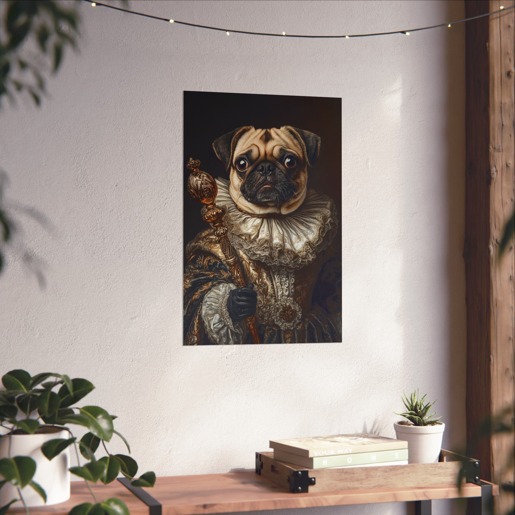 Renaissance Pug Poster