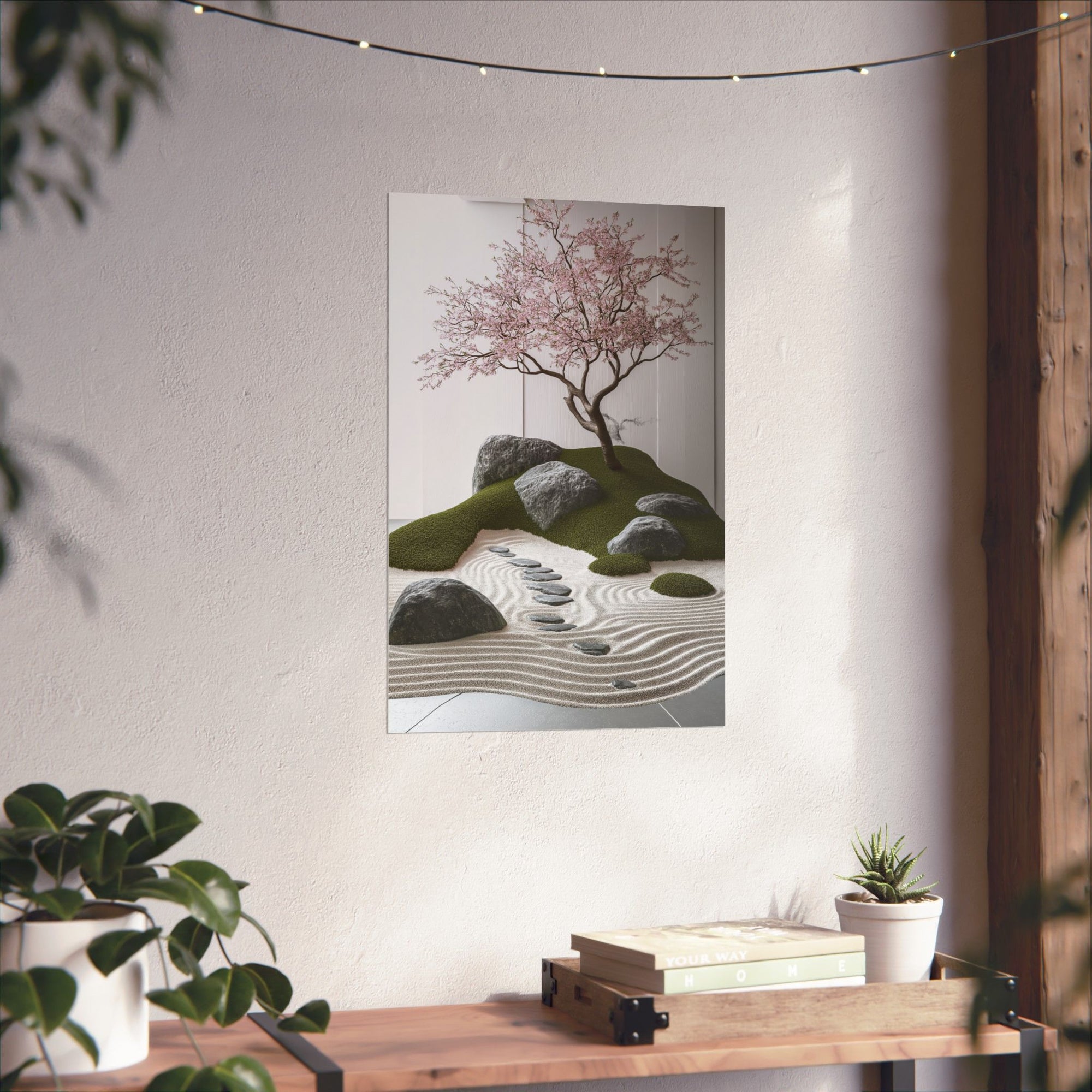 Zen Japanese Garden Poster Wall Art - SynthFrame