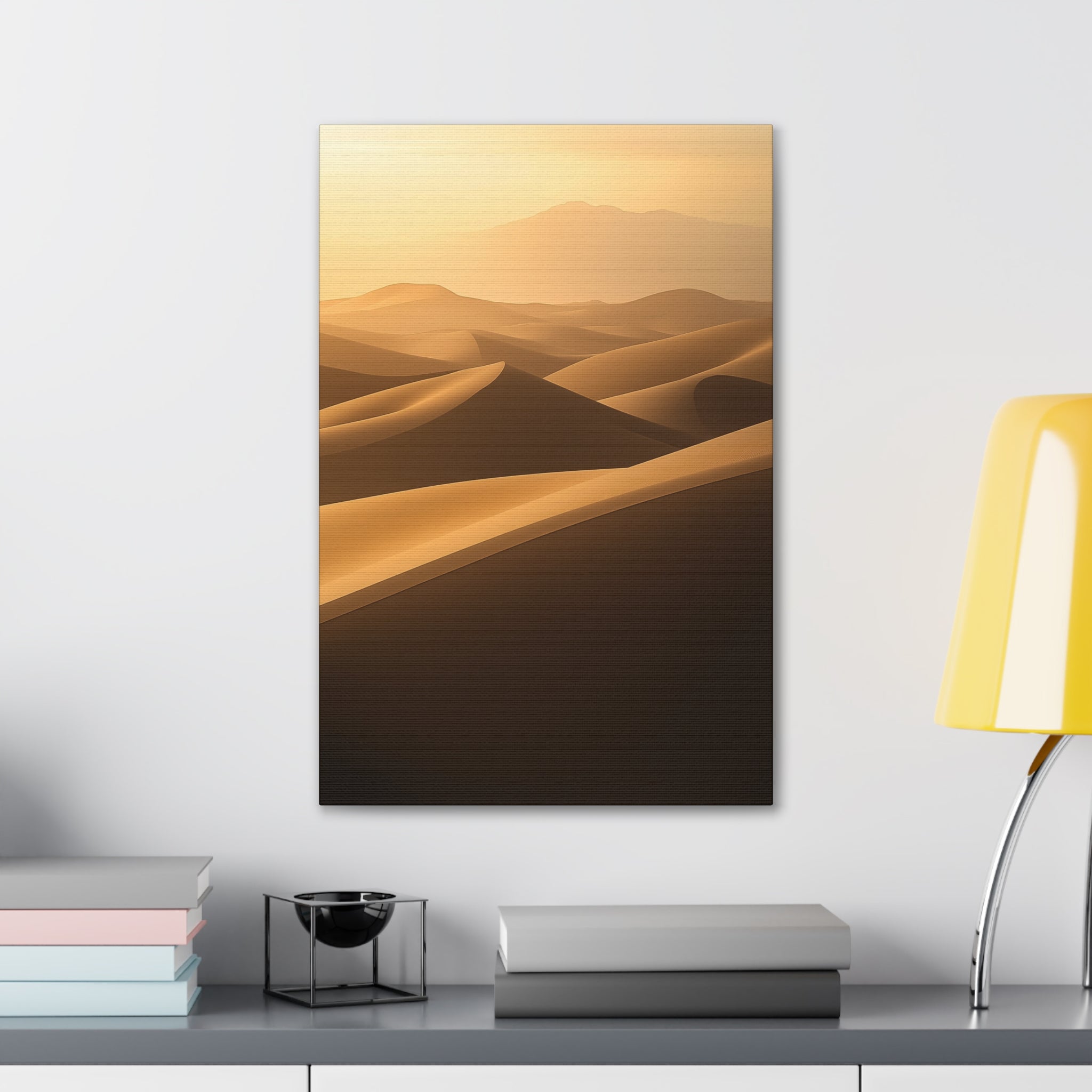 Minimalist Desert Dunes Canvas Wall Art - SynthFrame