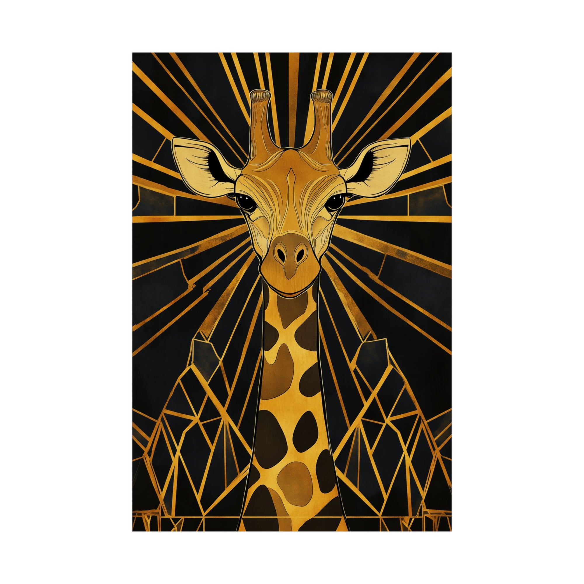 Gilded Giraffe Poster