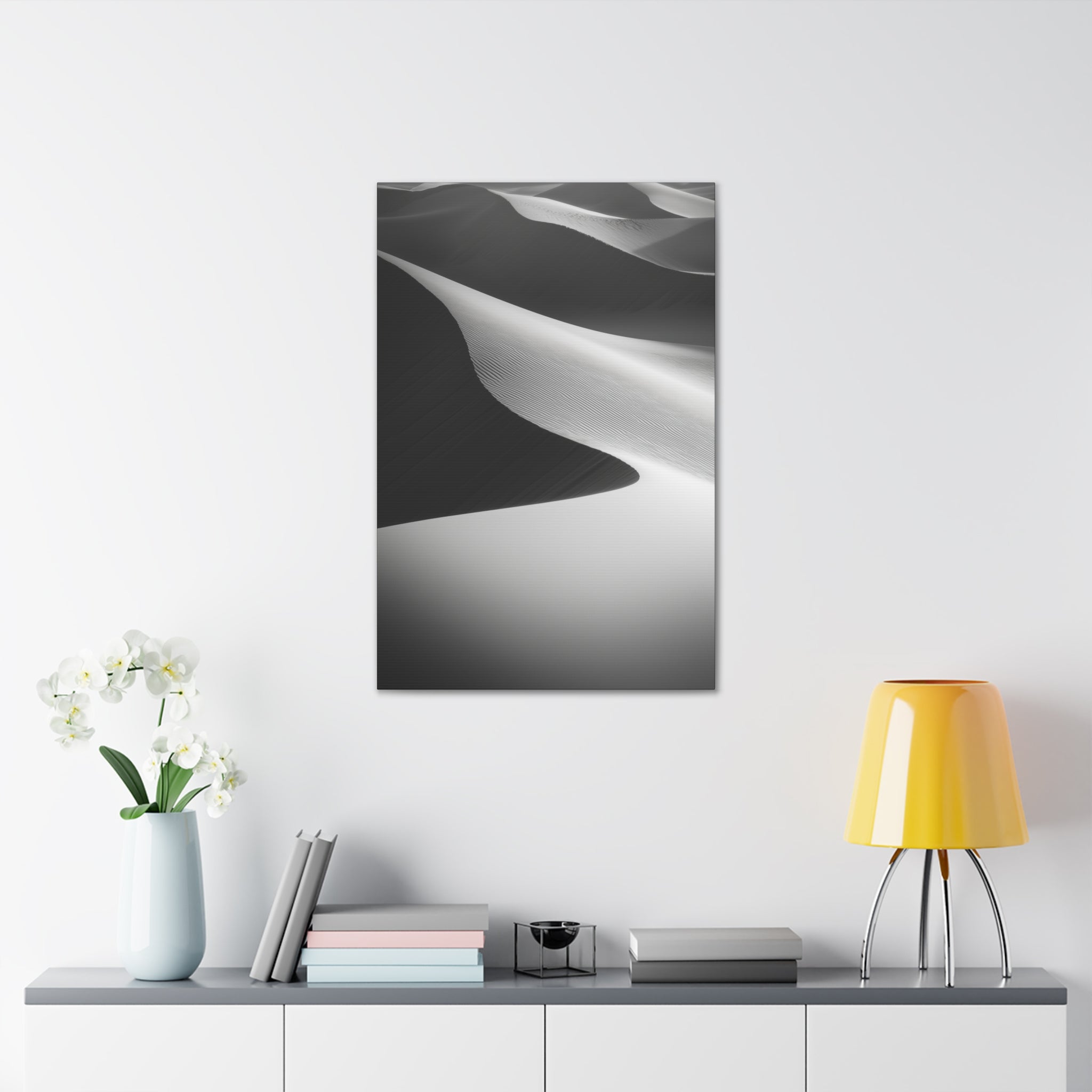 Minimalist Desert Dunes Canvas Wall Art - SynthFrame