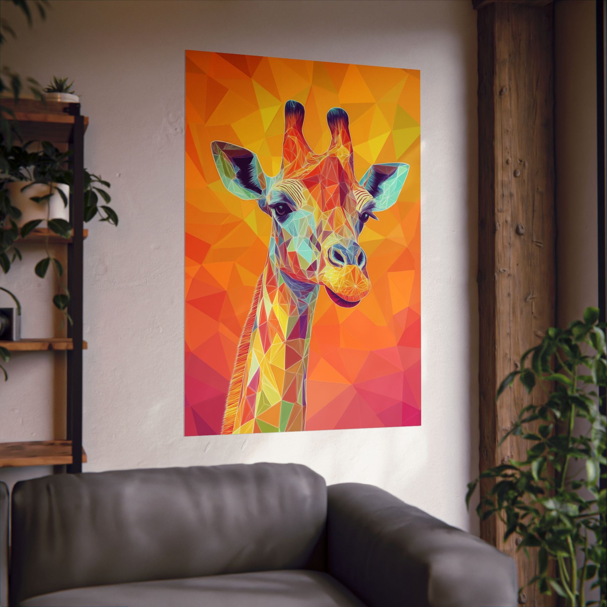 Crystalline Giraffe Poster