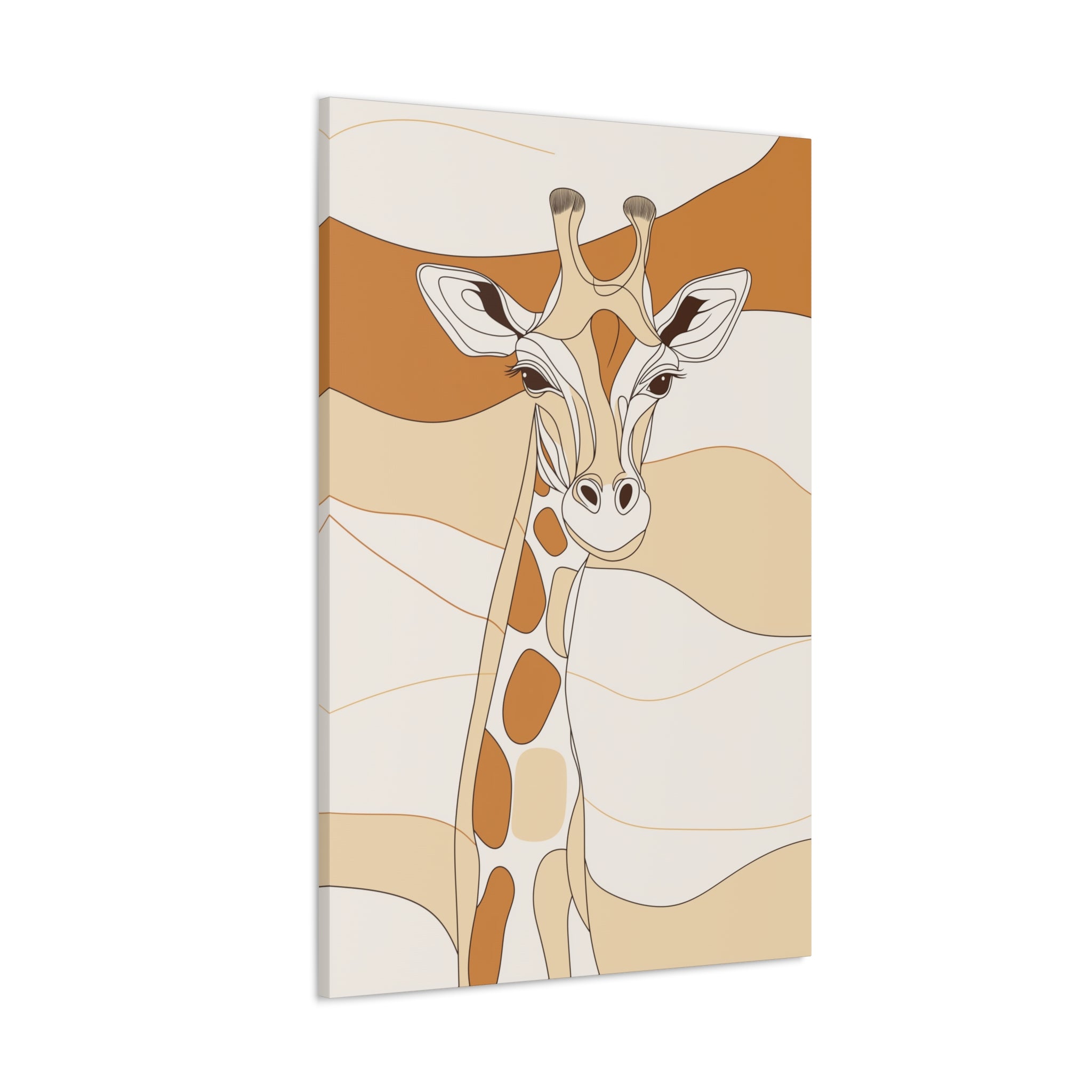 Essence of Giraffe Canvas Wall Art - SynthFrame