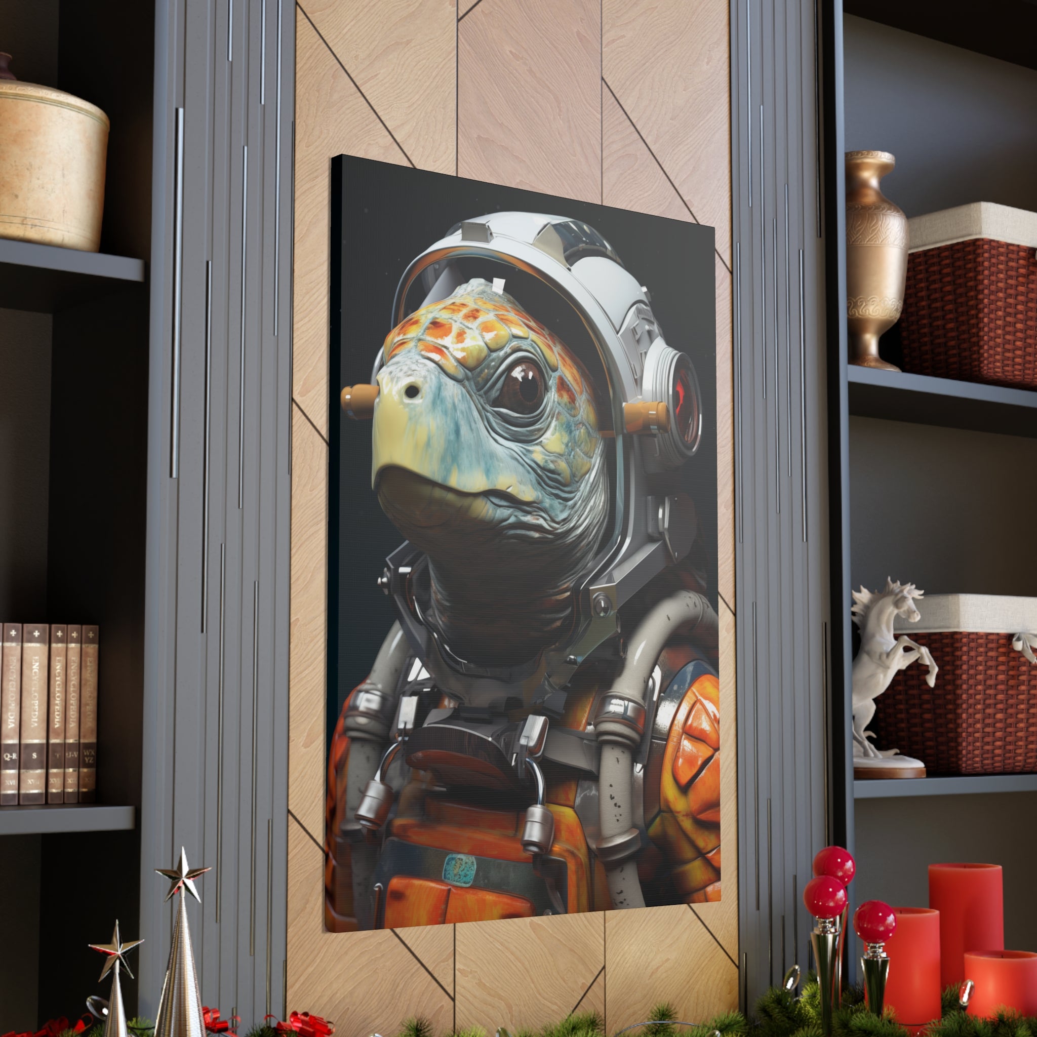 AstroTurtle 3 Canvas Wall Art - SynthFrame