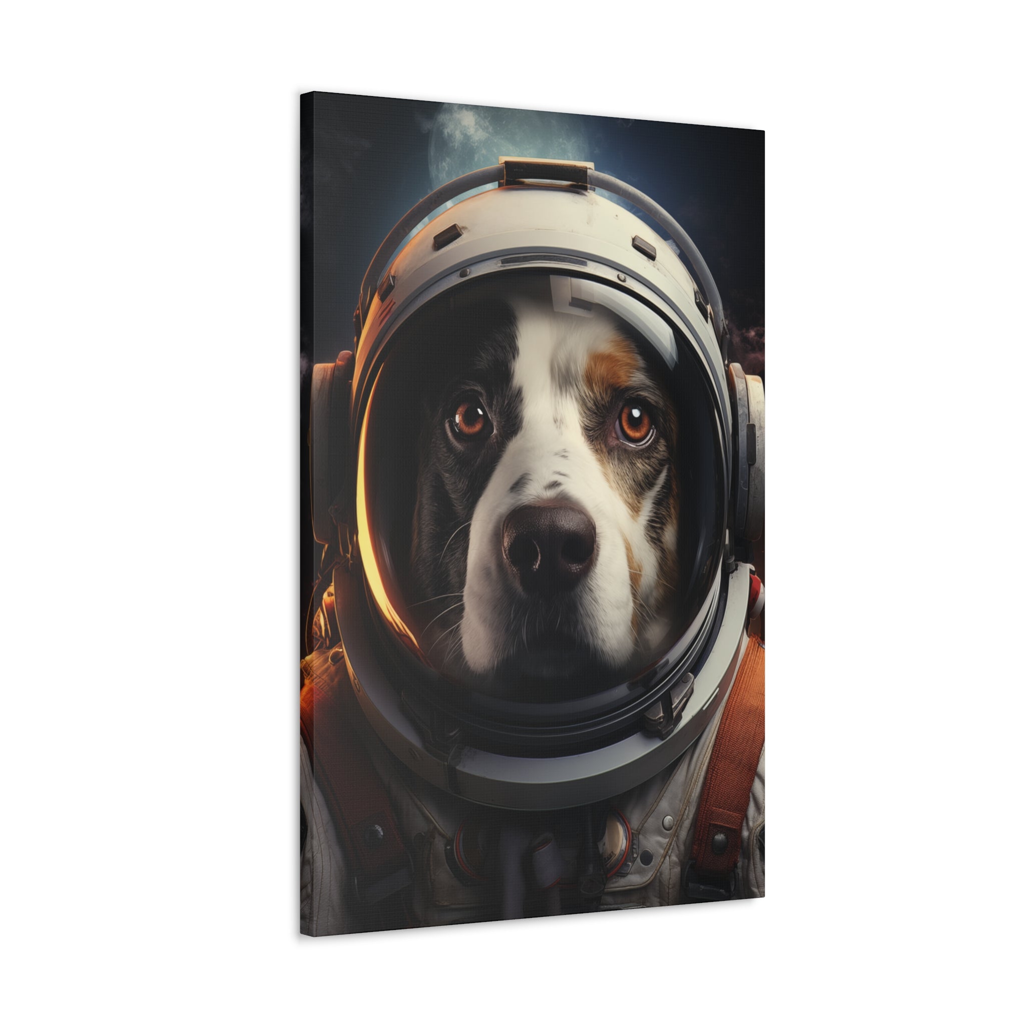 AstroDog 2 Canvas Wall Art - SynthFrame