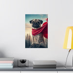 Superhero Pug Poster