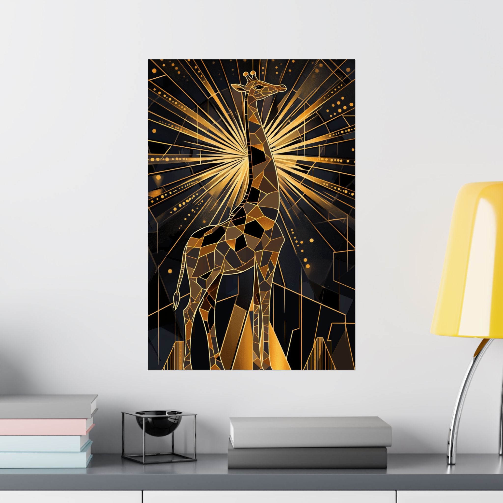 Gilded Giraffe Poster