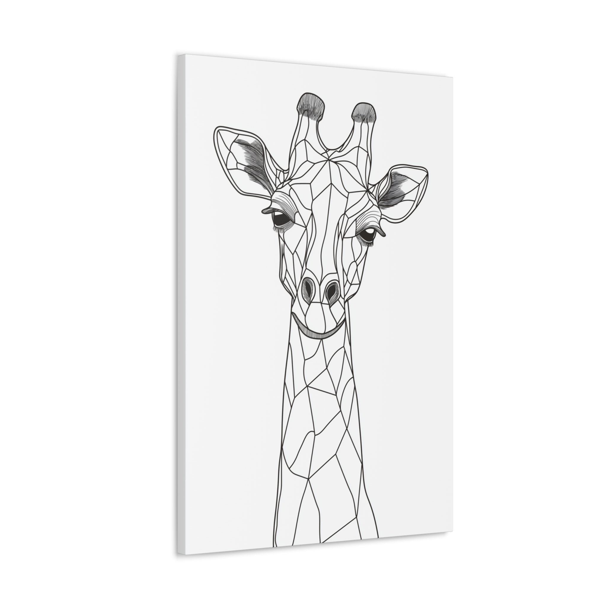 Essence of Giraffe Canvas Wall Art - SynthFrame