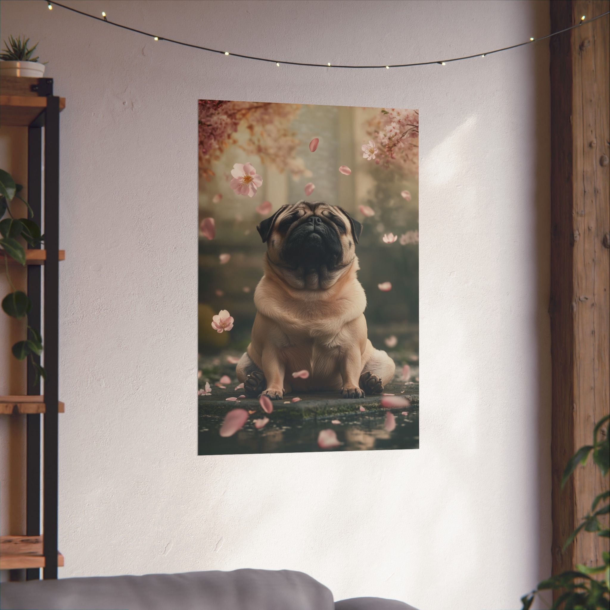 Zen Pug Poster