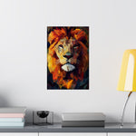 Crystalline Lion Poster