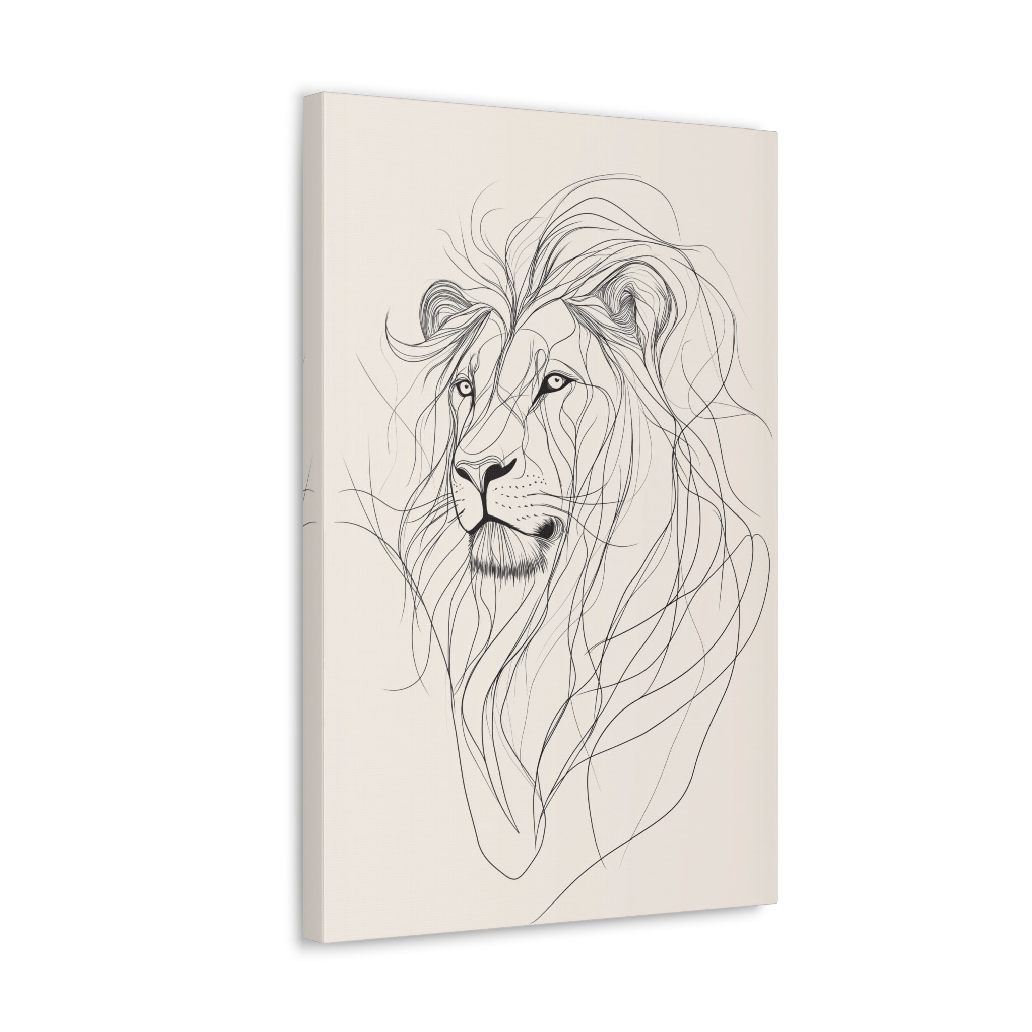 Essence of Lion Canvas Wall Art - SynthFrame