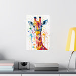 Watercolor Giraffe Poster