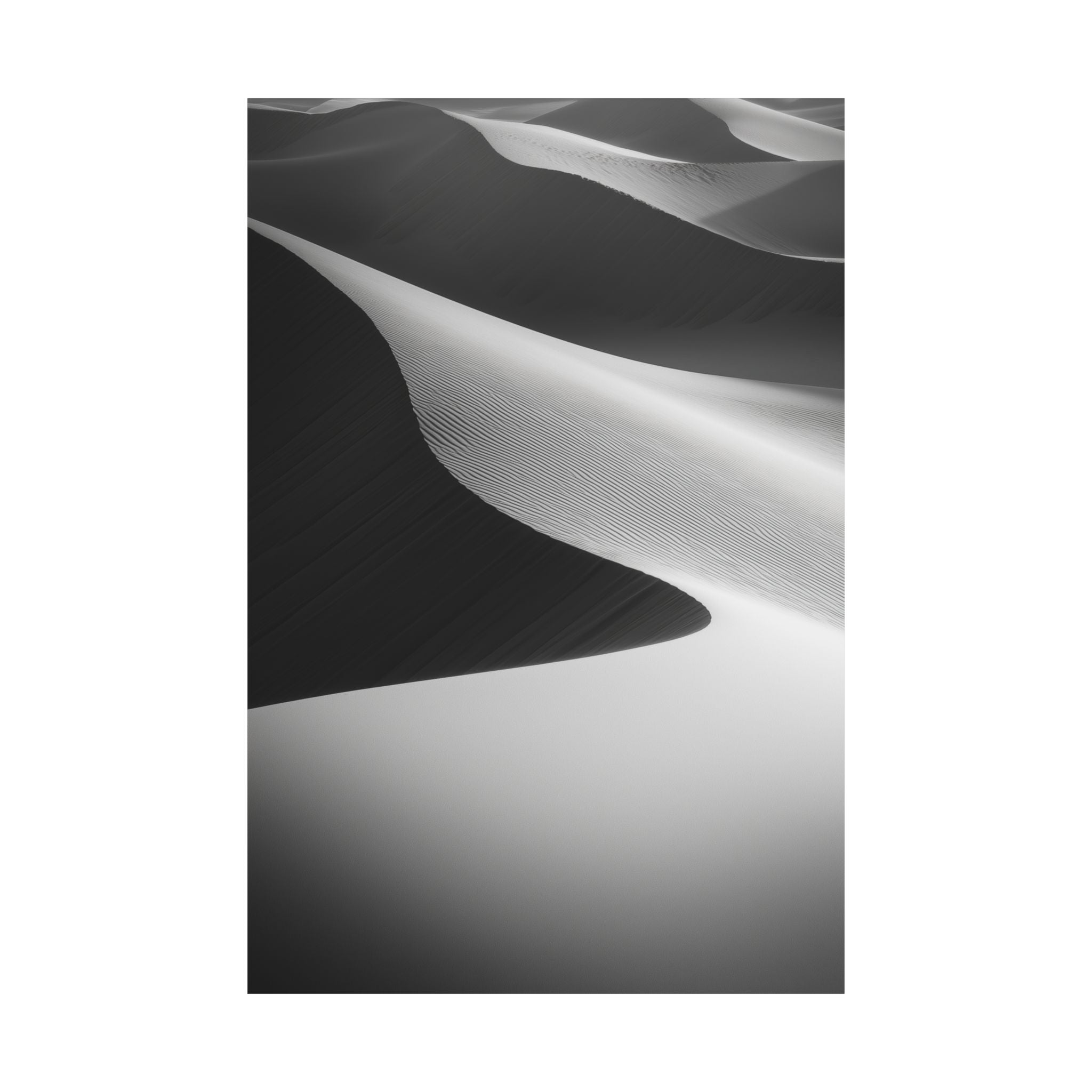 Minimalist Desert Dunes Poster Wall Art - SynthFrame