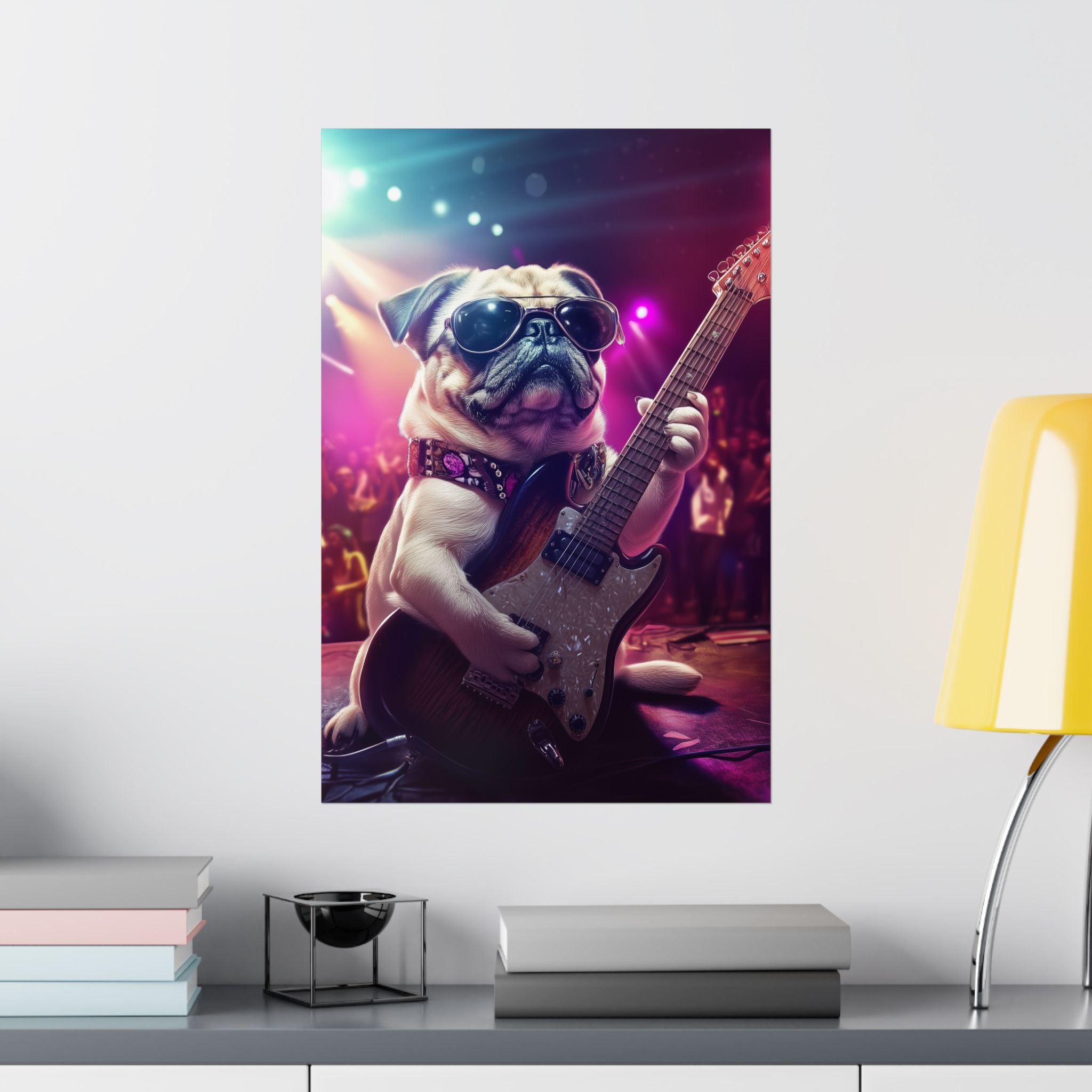 Rockstar Pug Poster