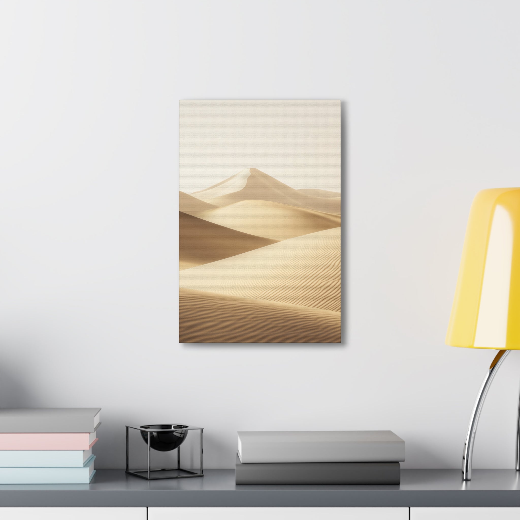 Minimalist Desert Dunes Canvas Wall Art - SynthFrame