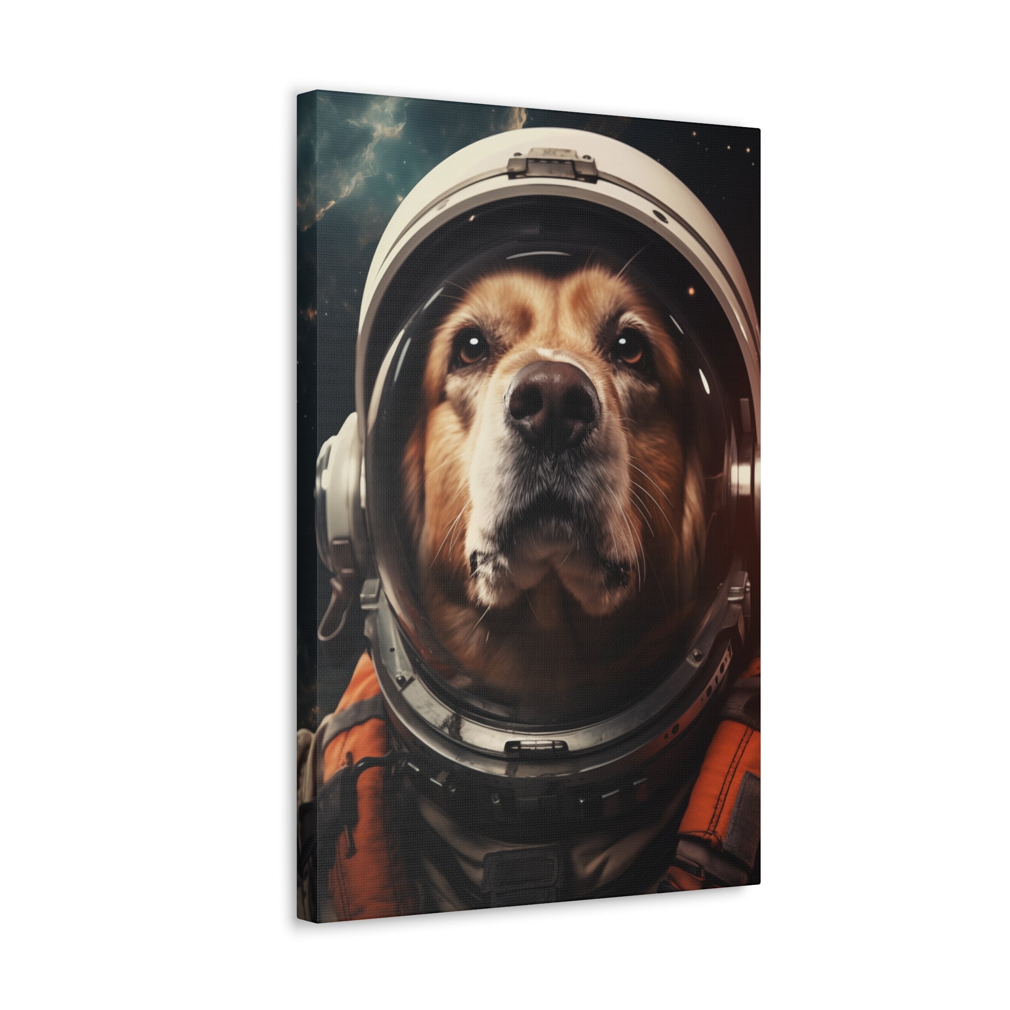 AstroDog 1 Canvas Wall Art - SynthFrame