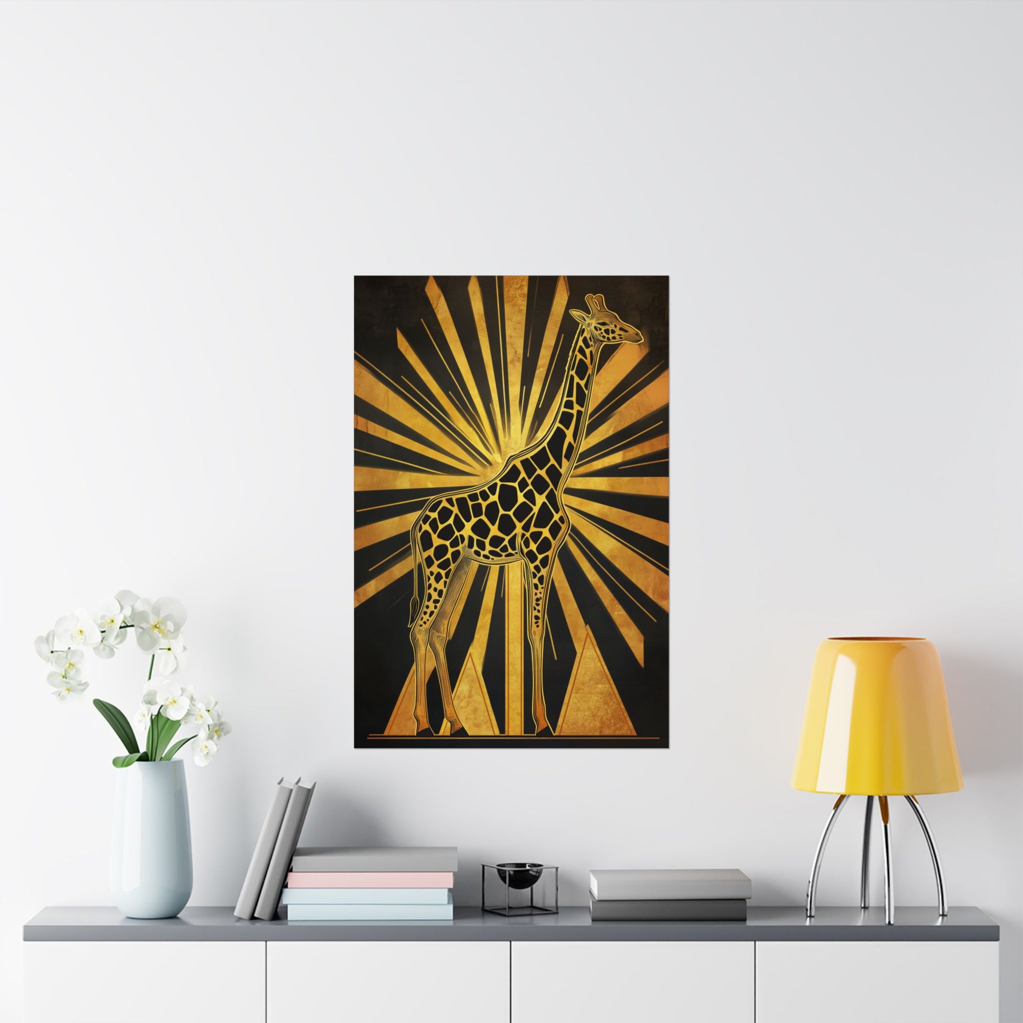 Gilded Giraffe Poster