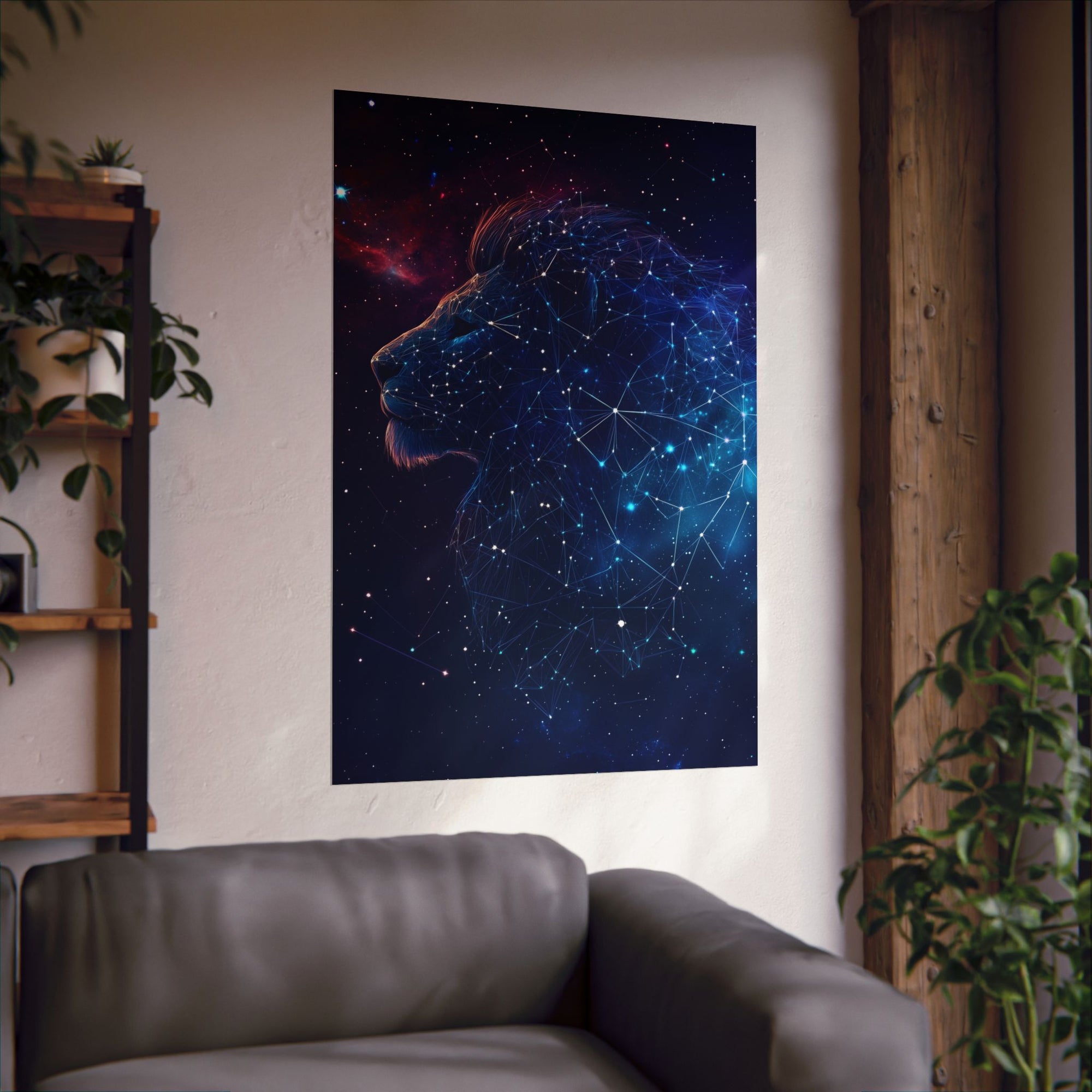 Constellation Lion Poster