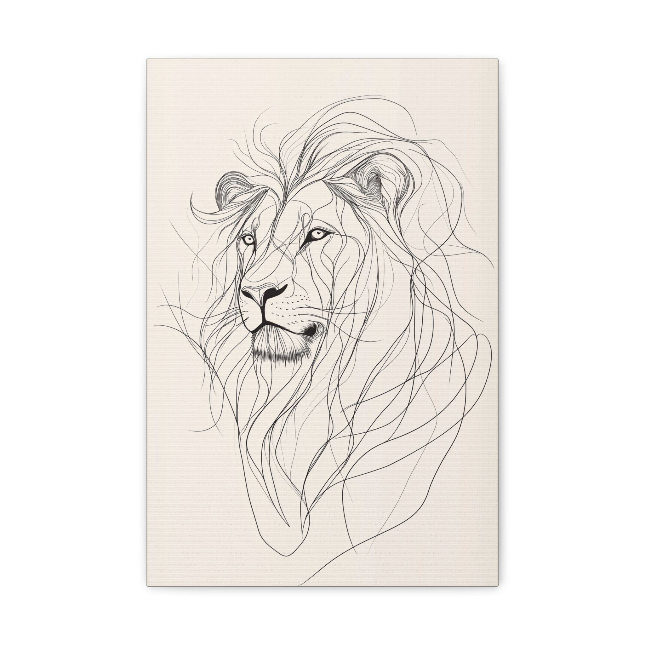 Essence of Lion Canvas Wall Art - SynthFrame