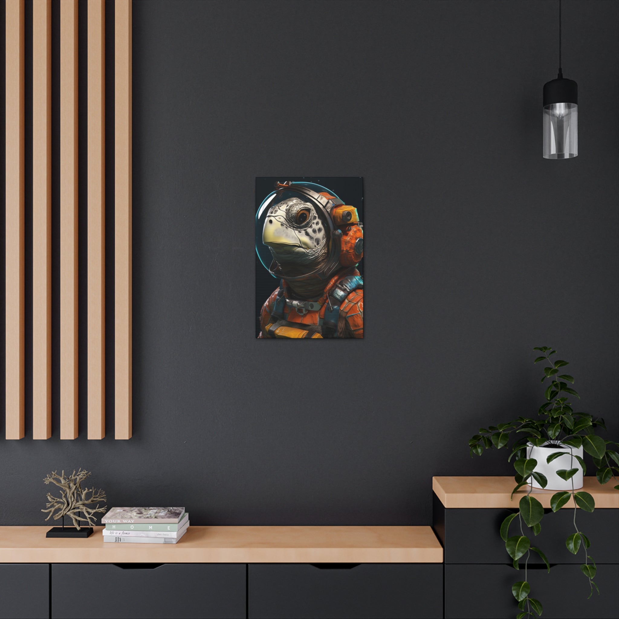 AstroTurtle 2 Canvas Wall Art - SynthFrame