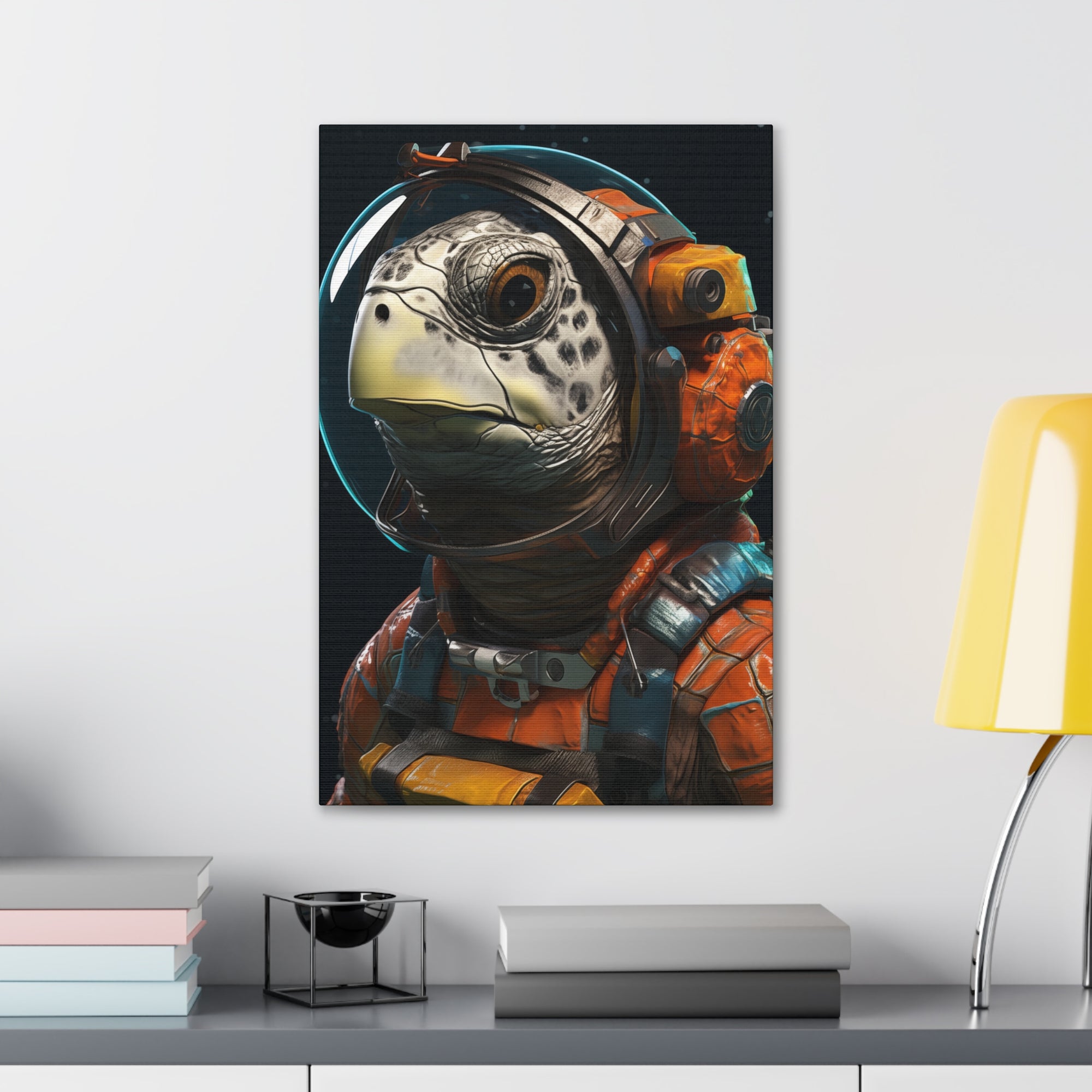 AstroTurtle 2 Canvas Wall Art - SynthFrame