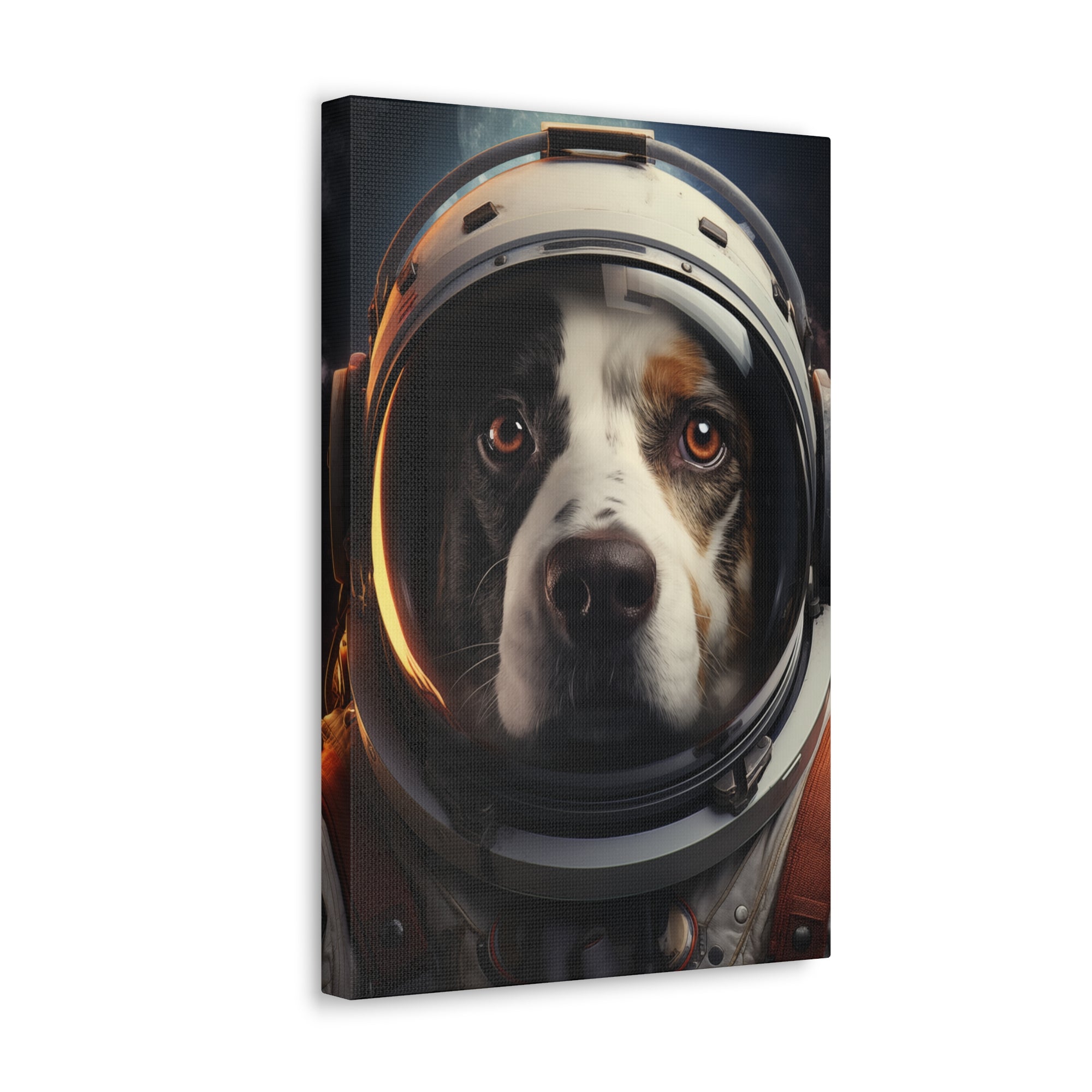 AstroDog 2 Canvas Wall Art - SynthFrame