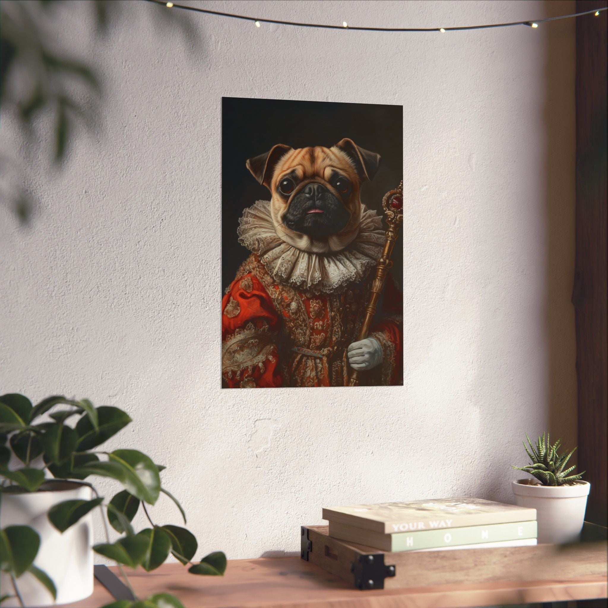 Renaissance Pug Poster