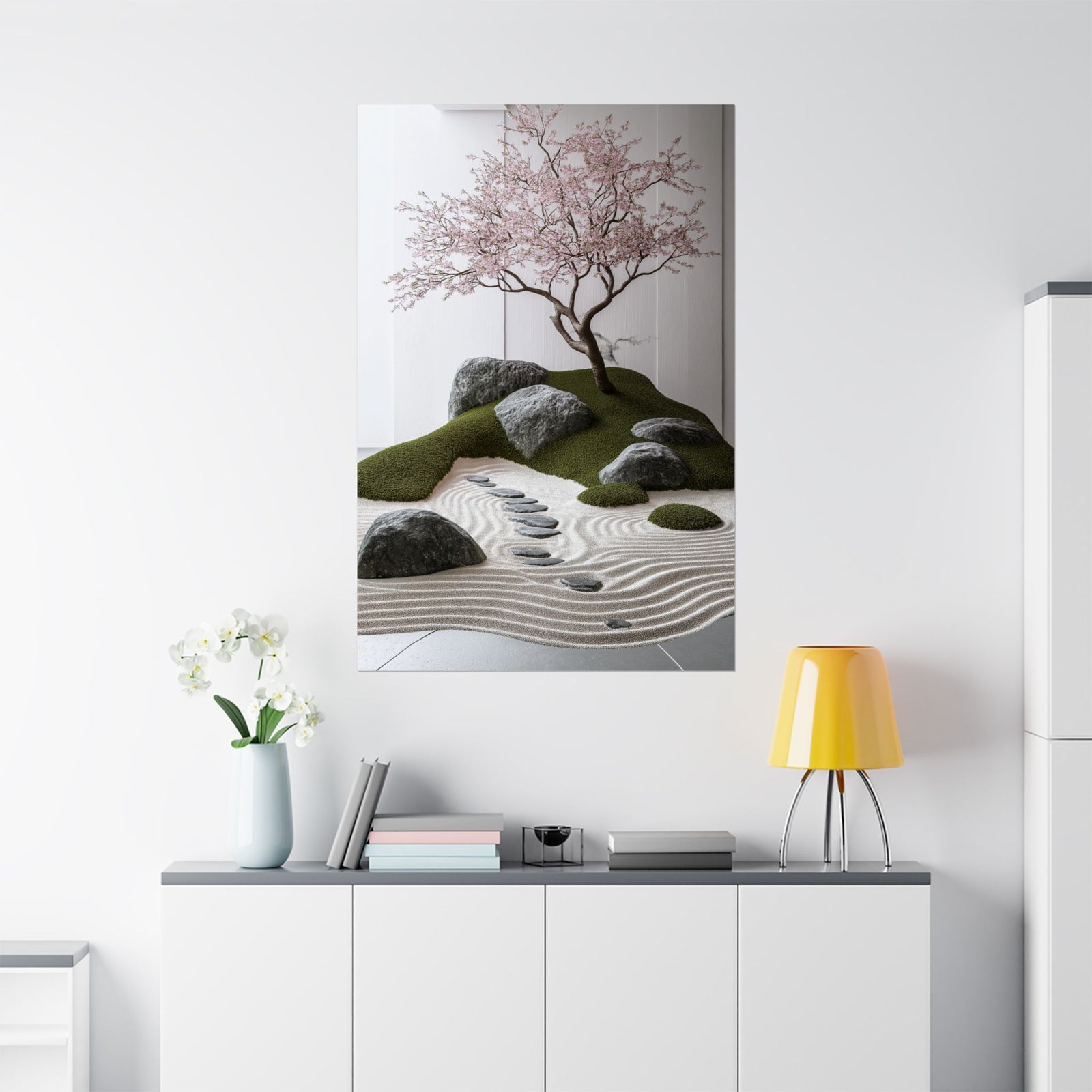 Zen Japanese Garden Poster Wall Art - SynthFrame