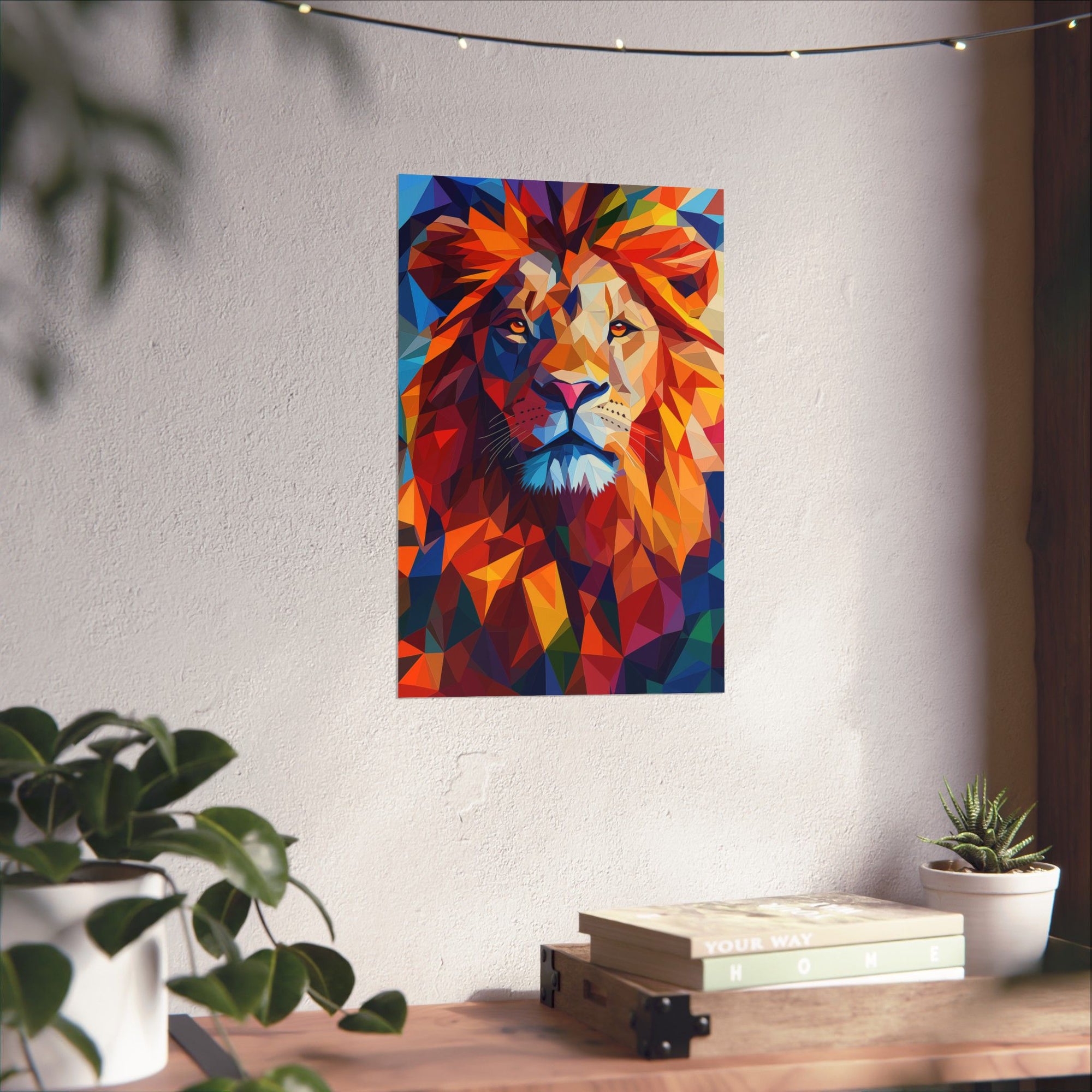 Crystalline Lion Poster