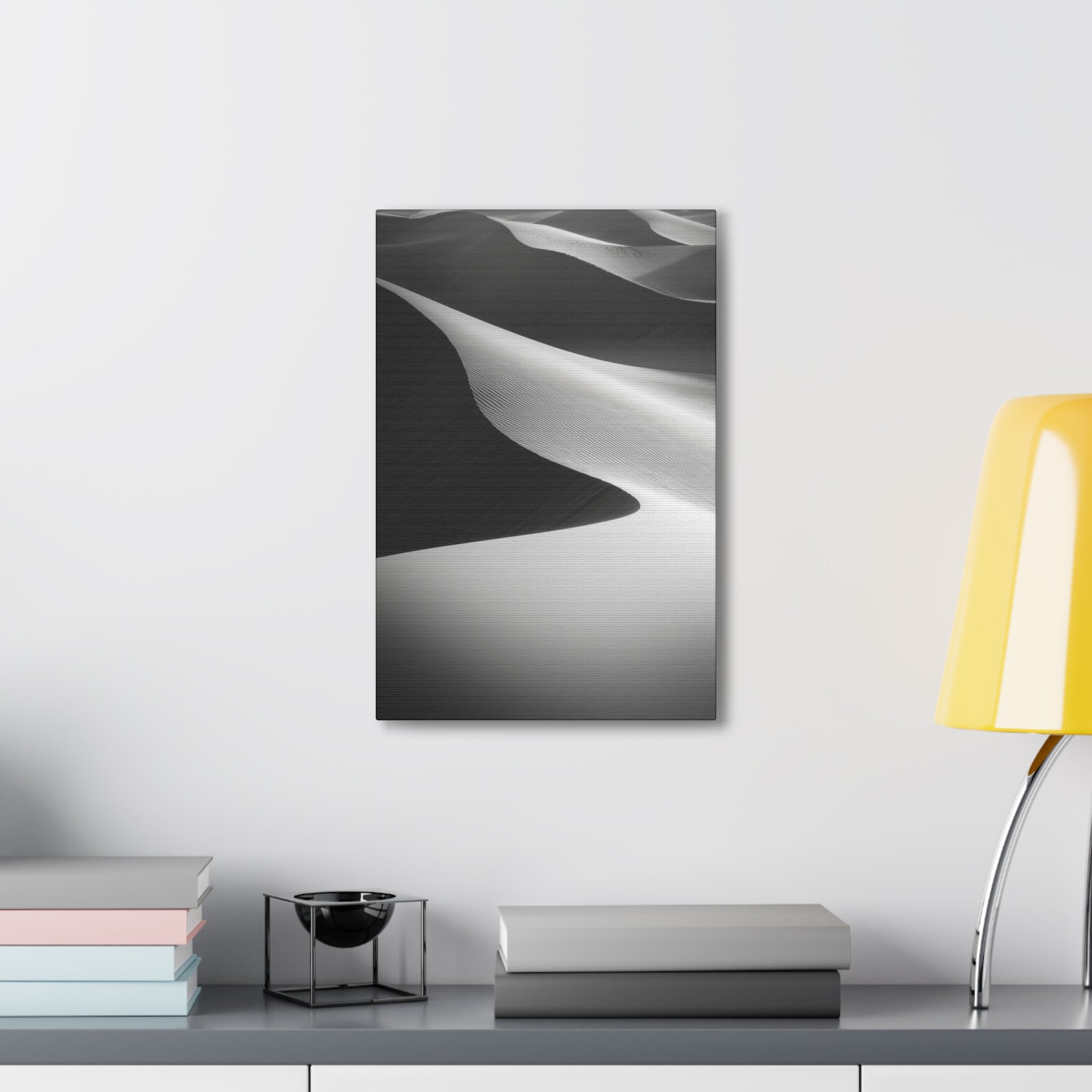 Minimalist Desert Dunes Canvas Wall Art - SynthFrame