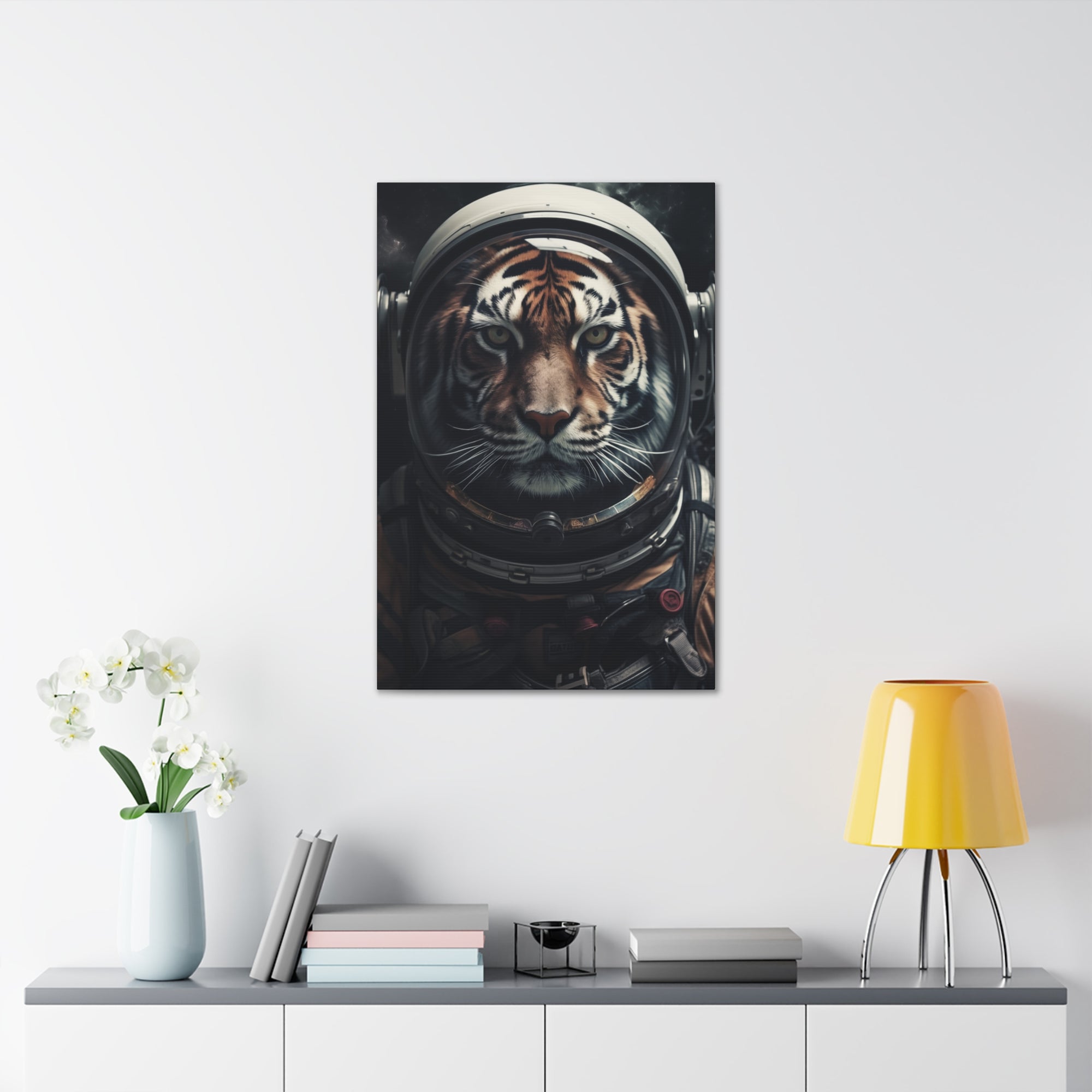 AstroTiger Canvas Wall Art - SynthFrame