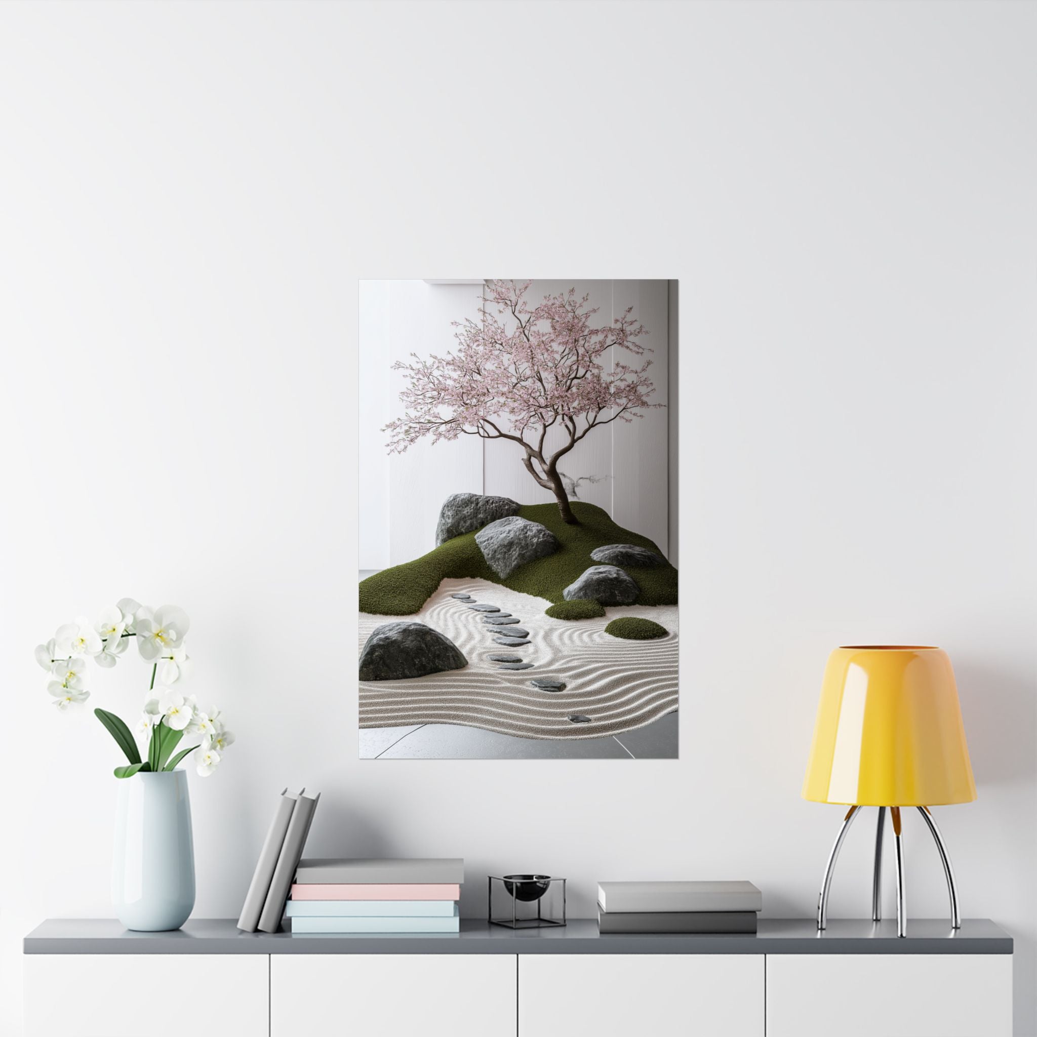 Zen Japanese Garden Poster Wall Art - SynthFrame