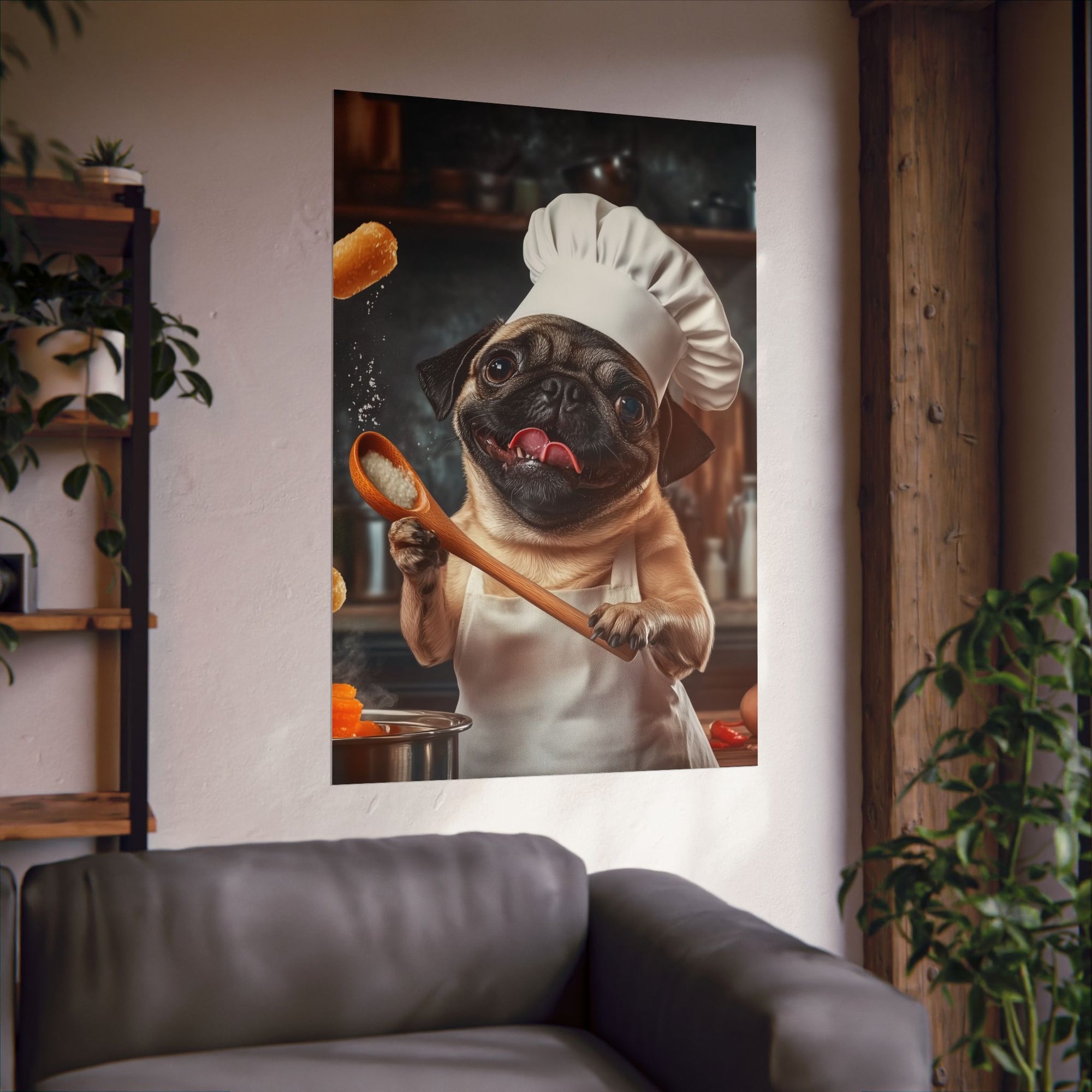 Chef Pug Poster