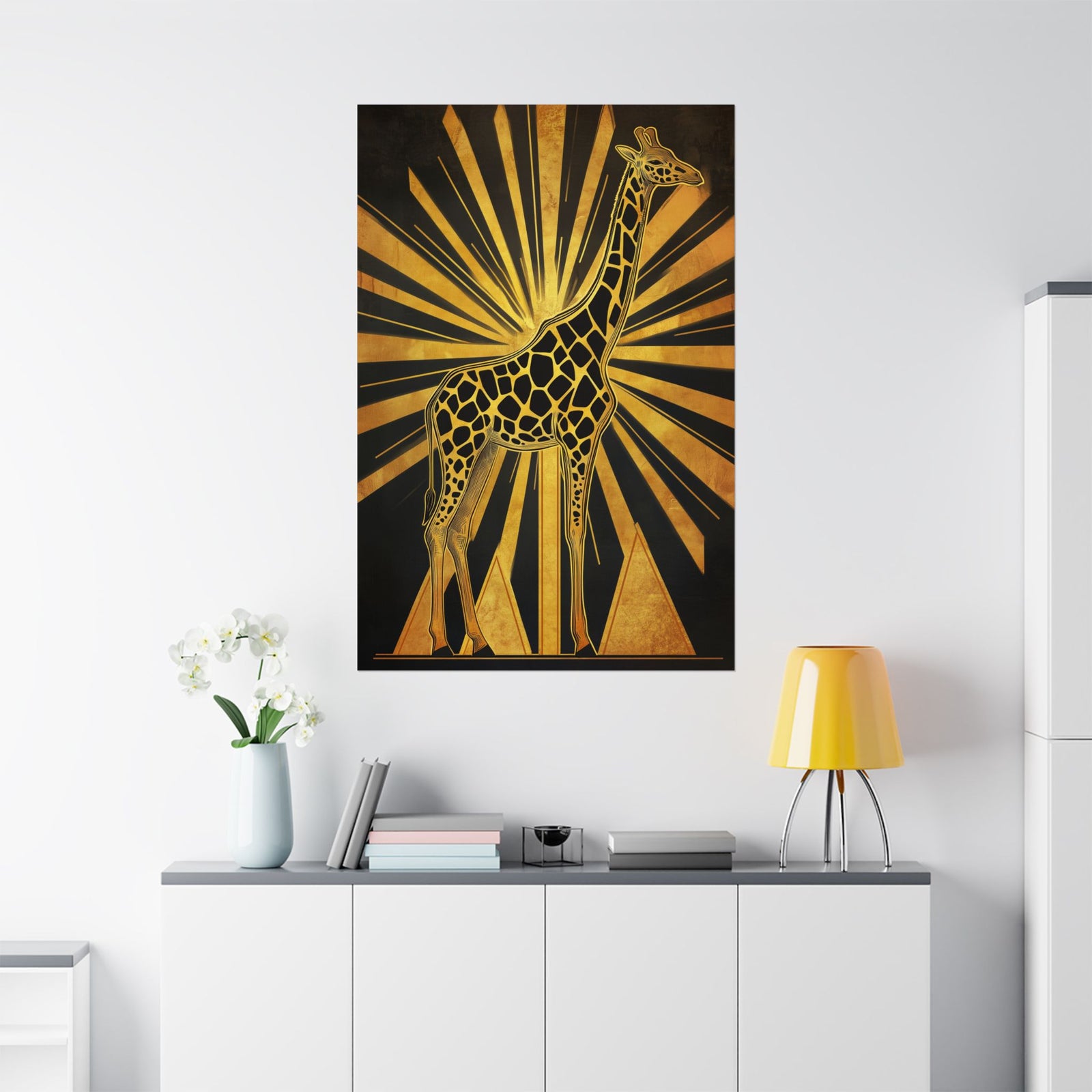 Gilded Giraffe Poster